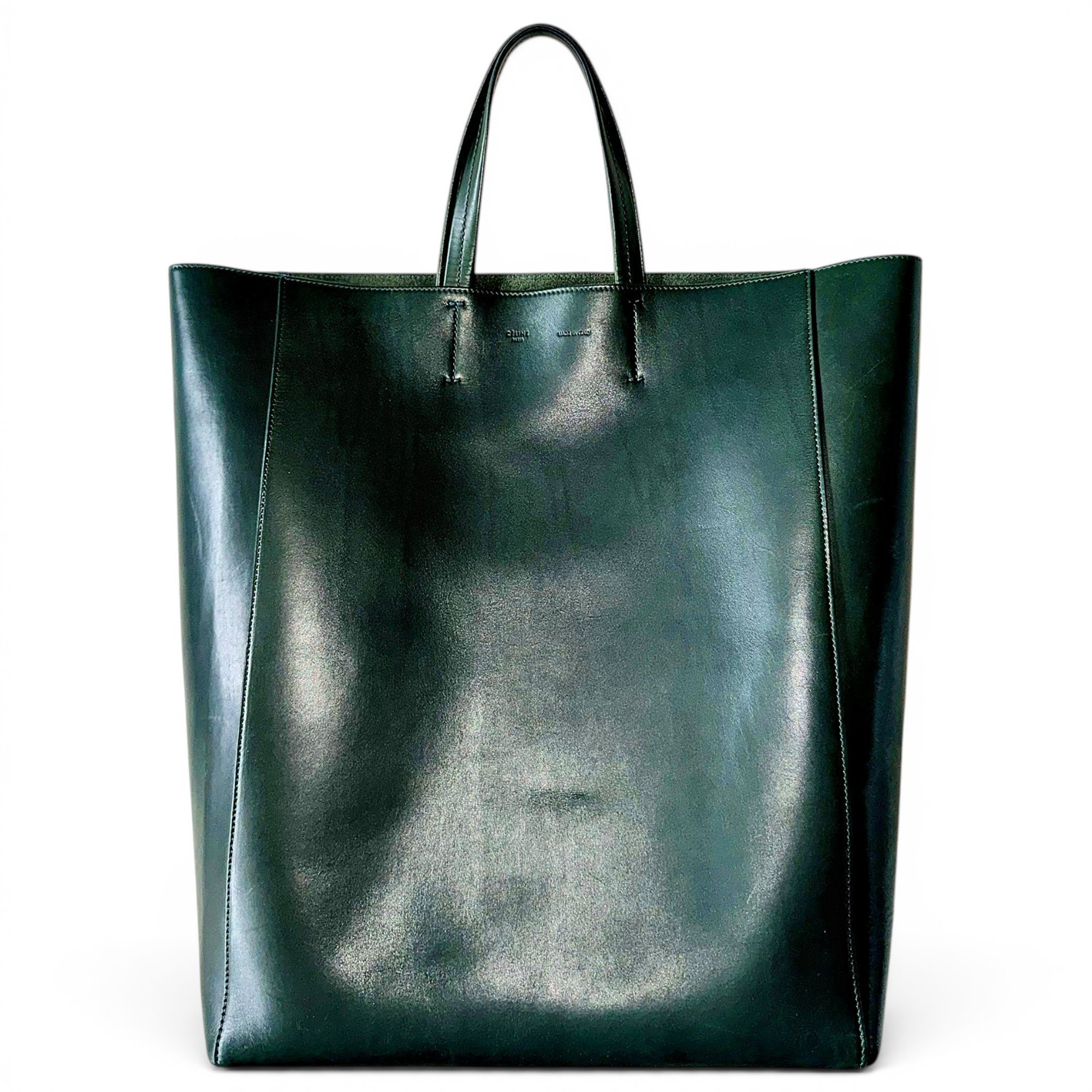 Cabas leather tote