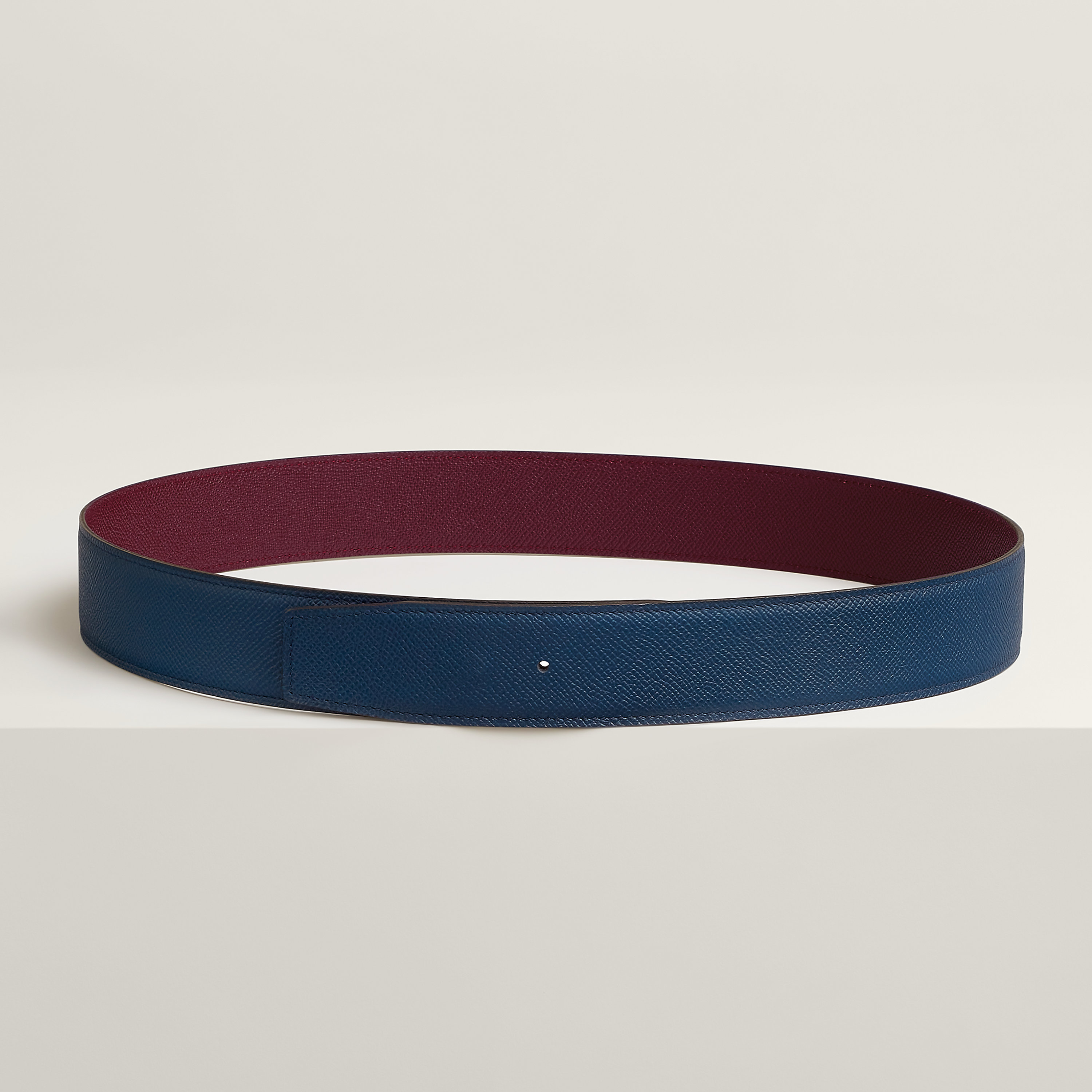 Reversible leather strap 38 mm