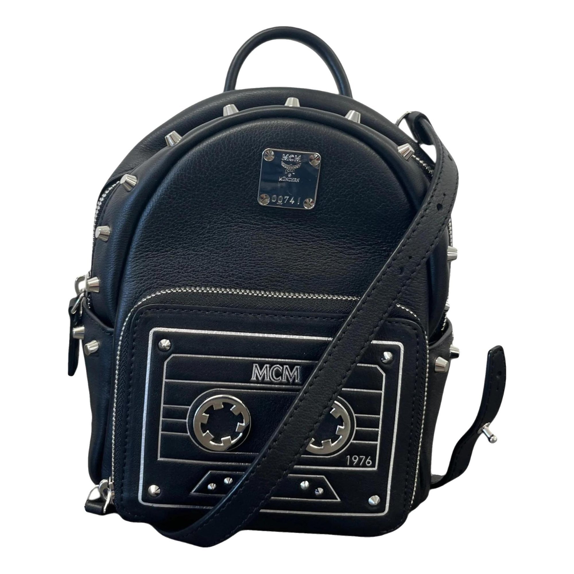 Leather backpack