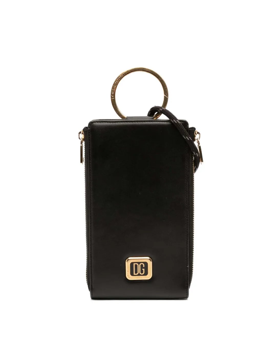 2020-2022 Calfskin Logo Plaque Strapped Wallet shoulder bag
