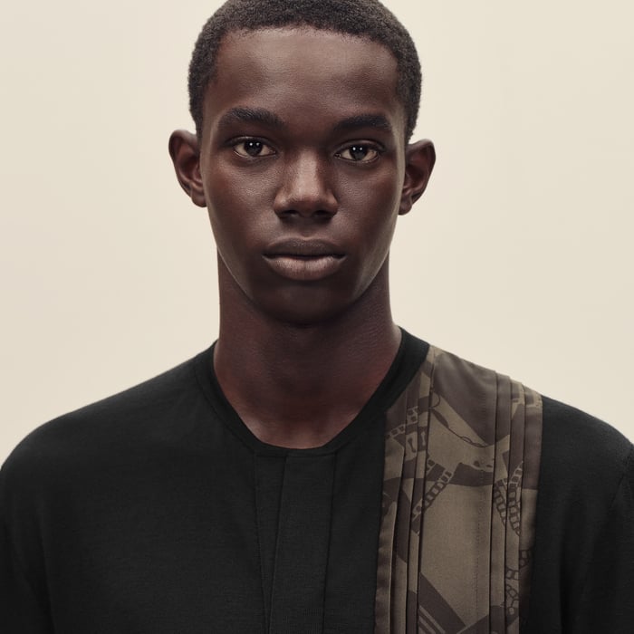 Noir "Eperon d'Or Soie Plissee" Sweater