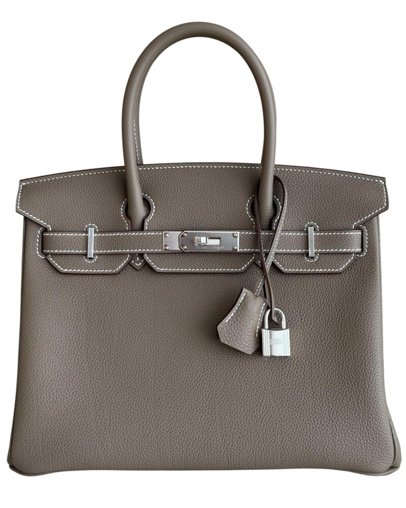 Etoupe Togo Birkin 30 Palladium Hardware, 2025