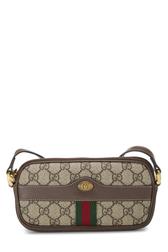 Brown GG Supreme Canvas Web Ophidia Crossbody Mini