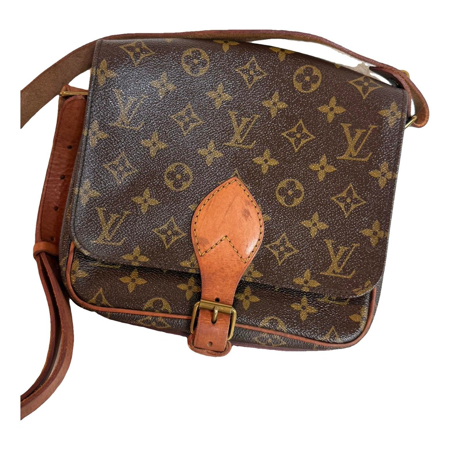 Cartouchière leather crossbody bag