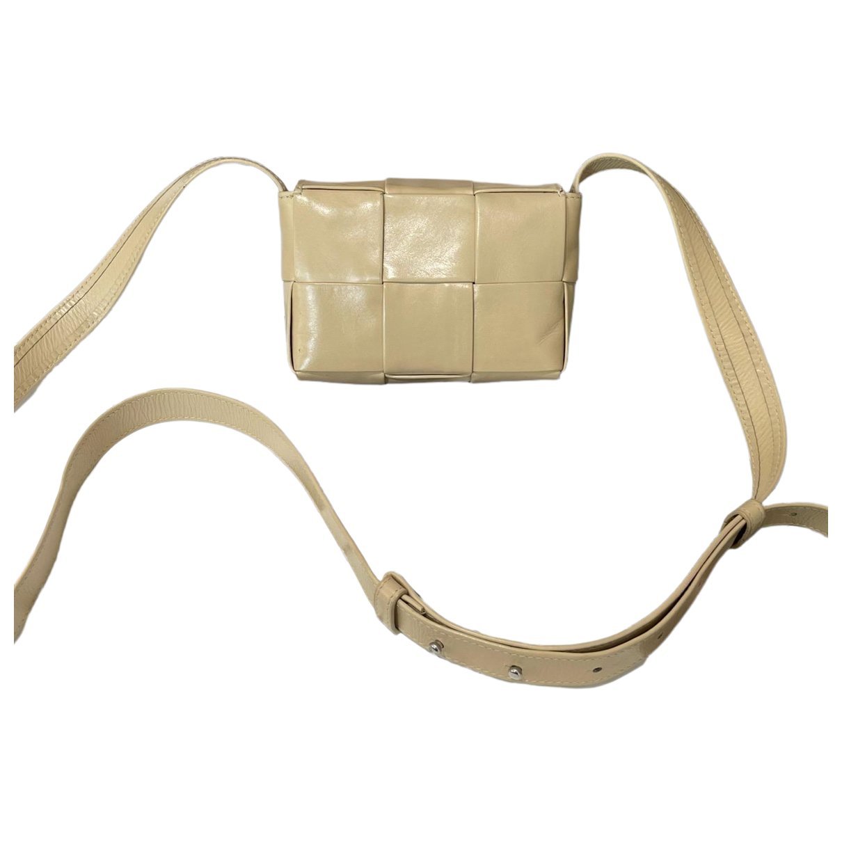 Cassette leather handbag