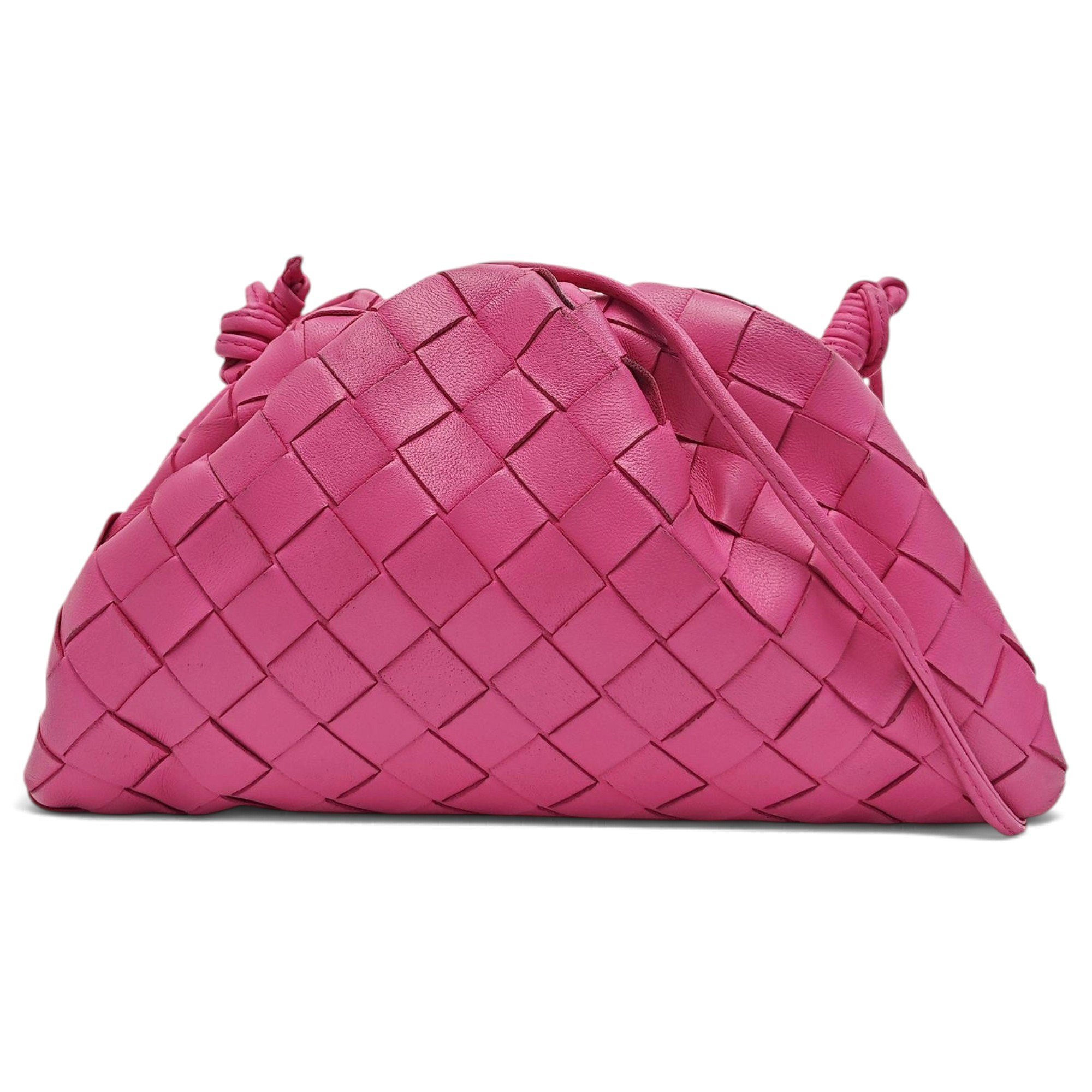 Pouch leather handbag