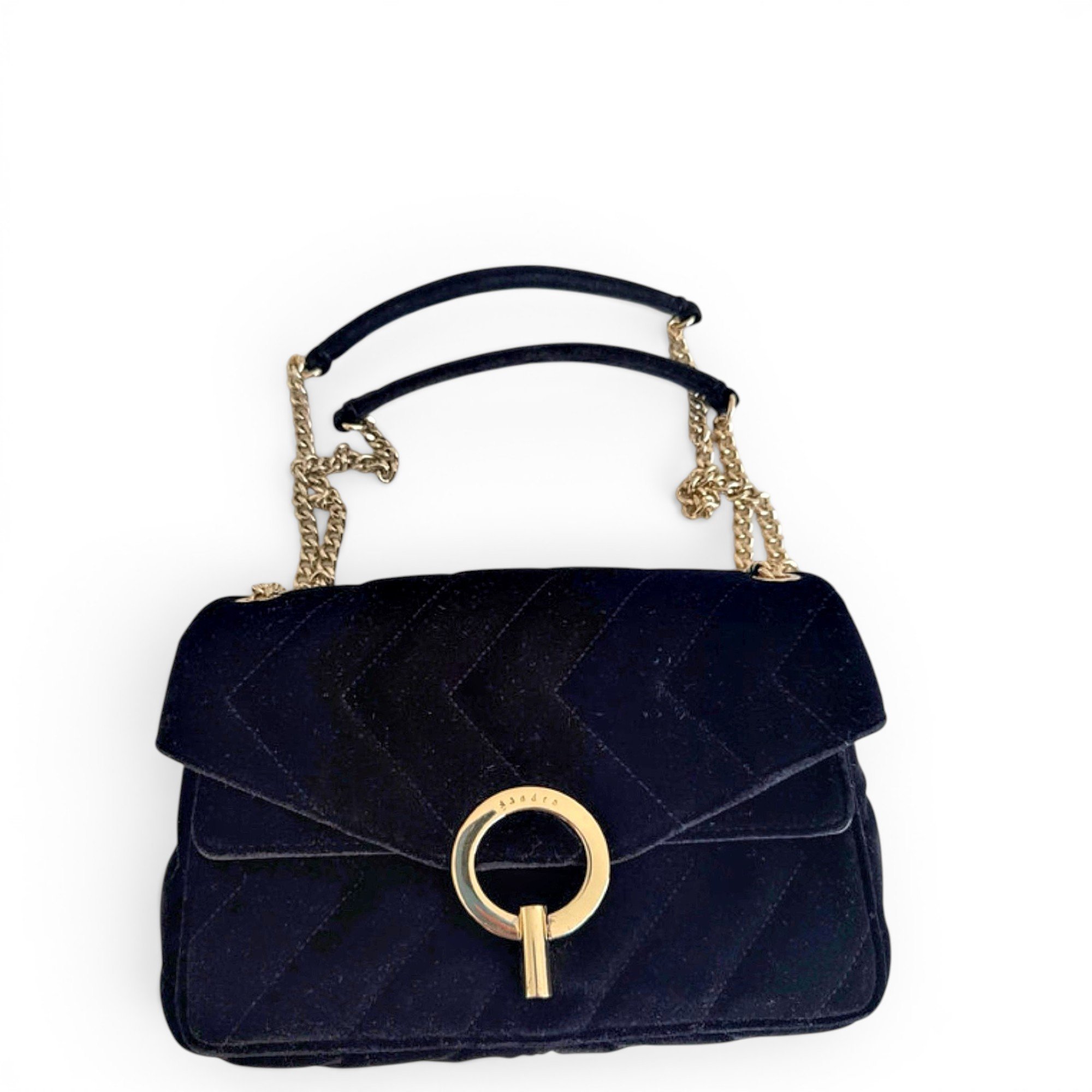 Yza velvet handbag