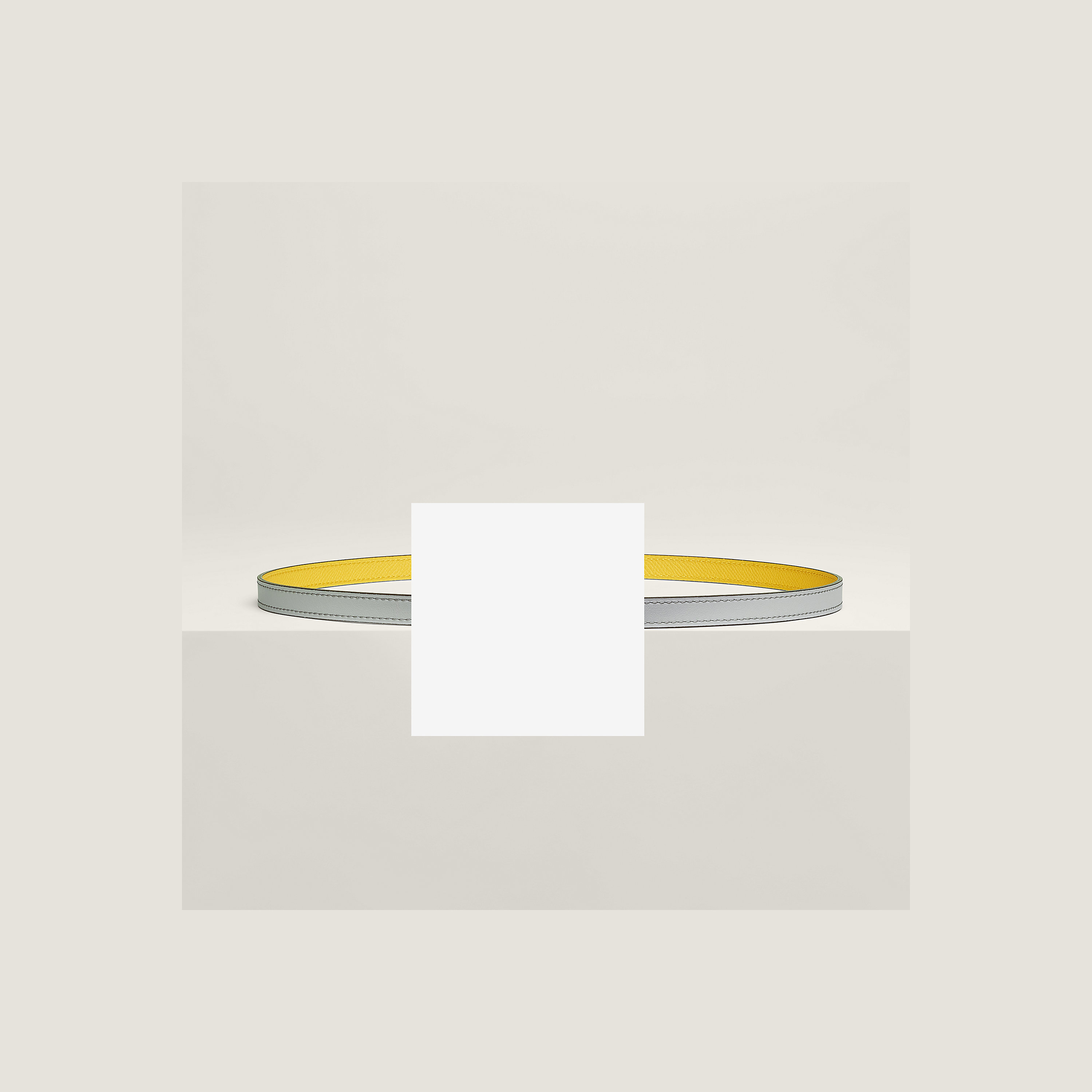 Ruban belt buckle & Reversible leather strap 13 mm