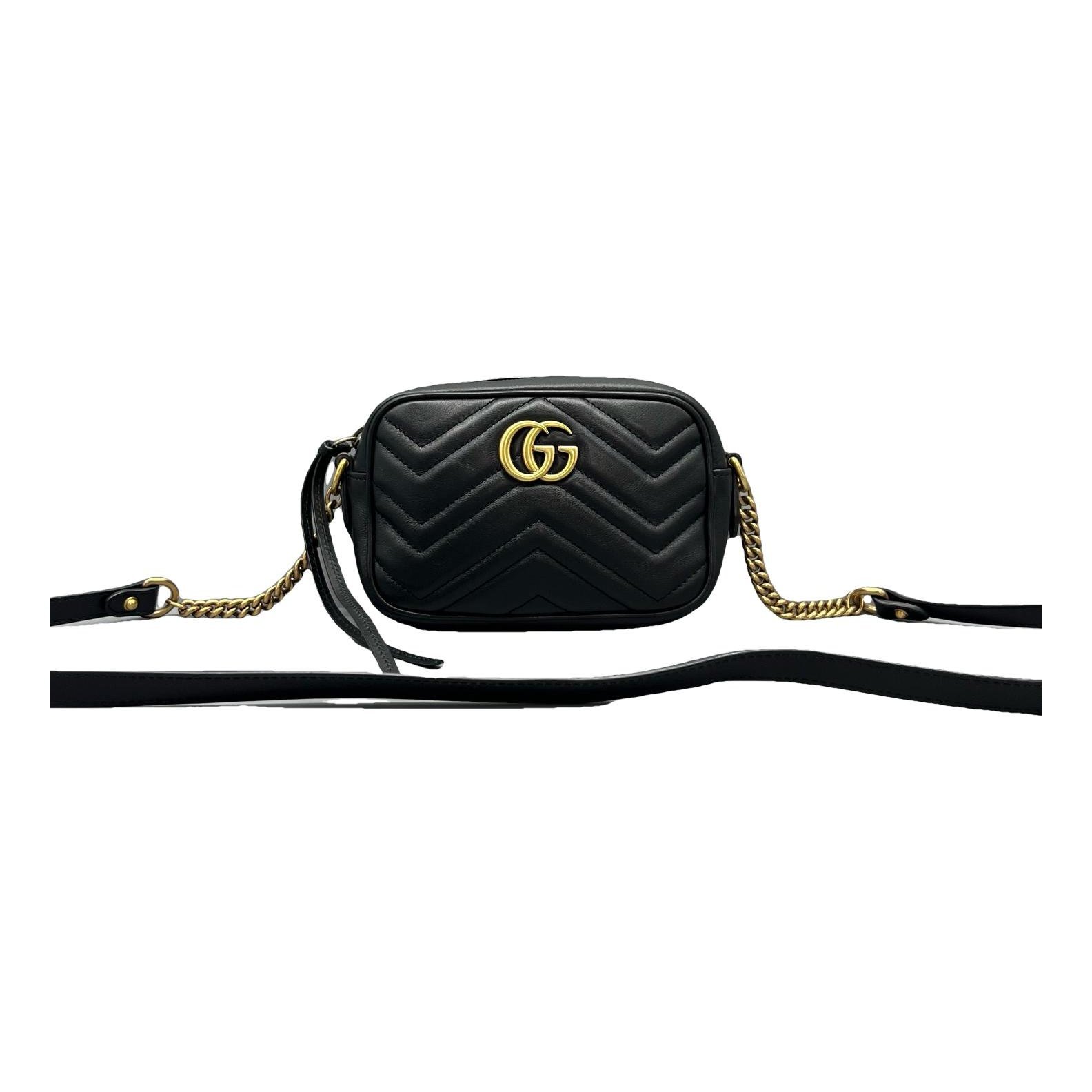 GG Marmont Triple zip leather handbag
