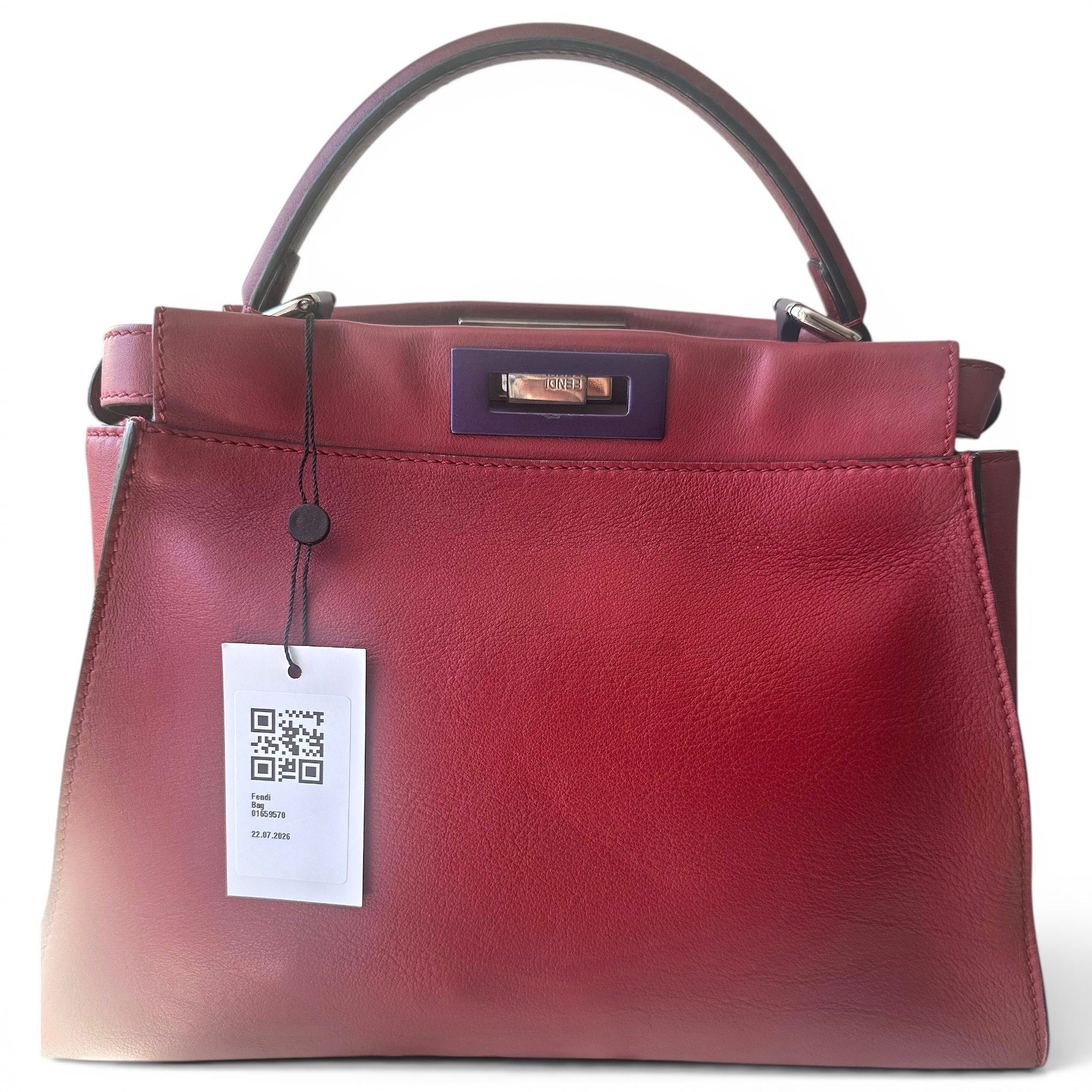 Peekaboo leather handbag
