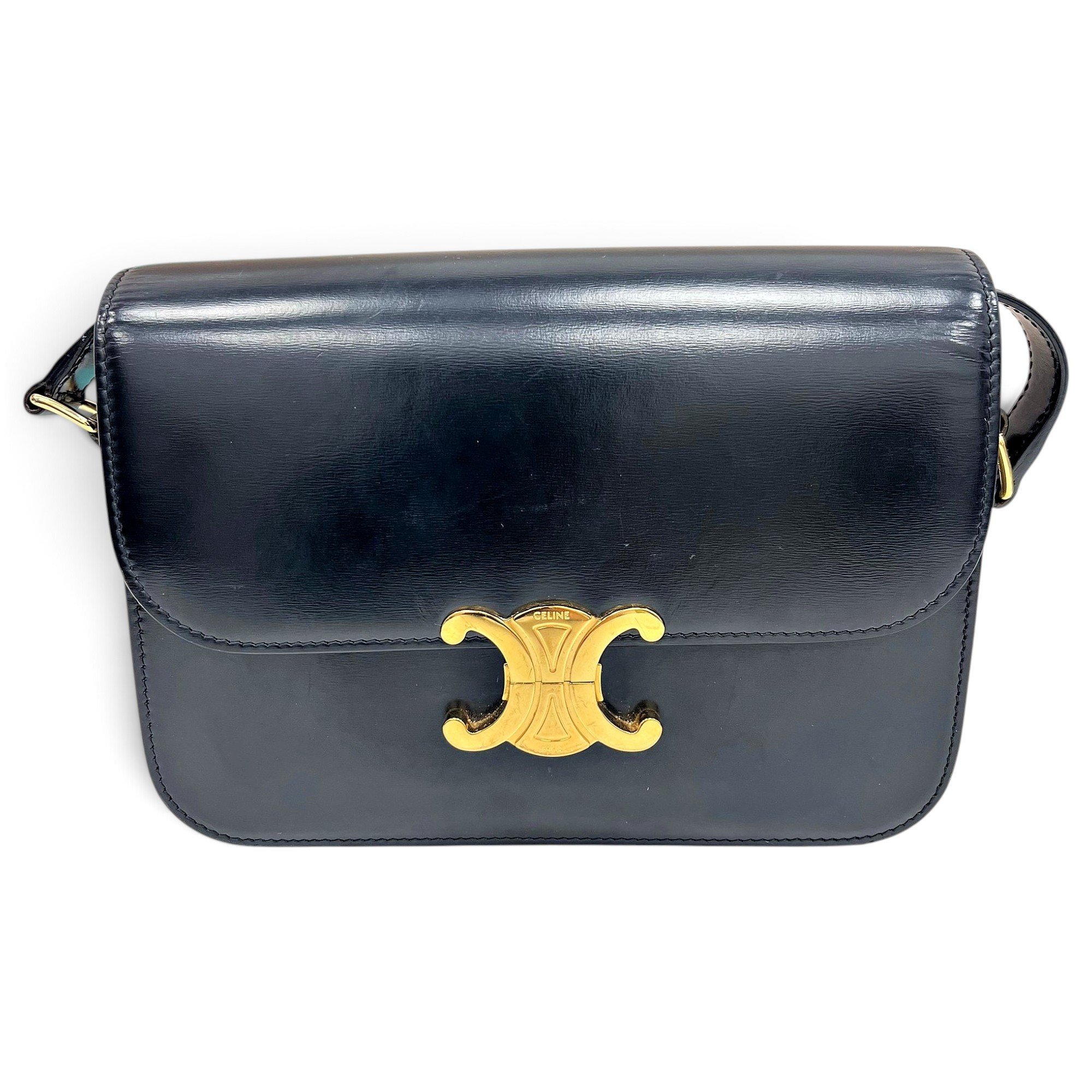 Triomphe leather handbag