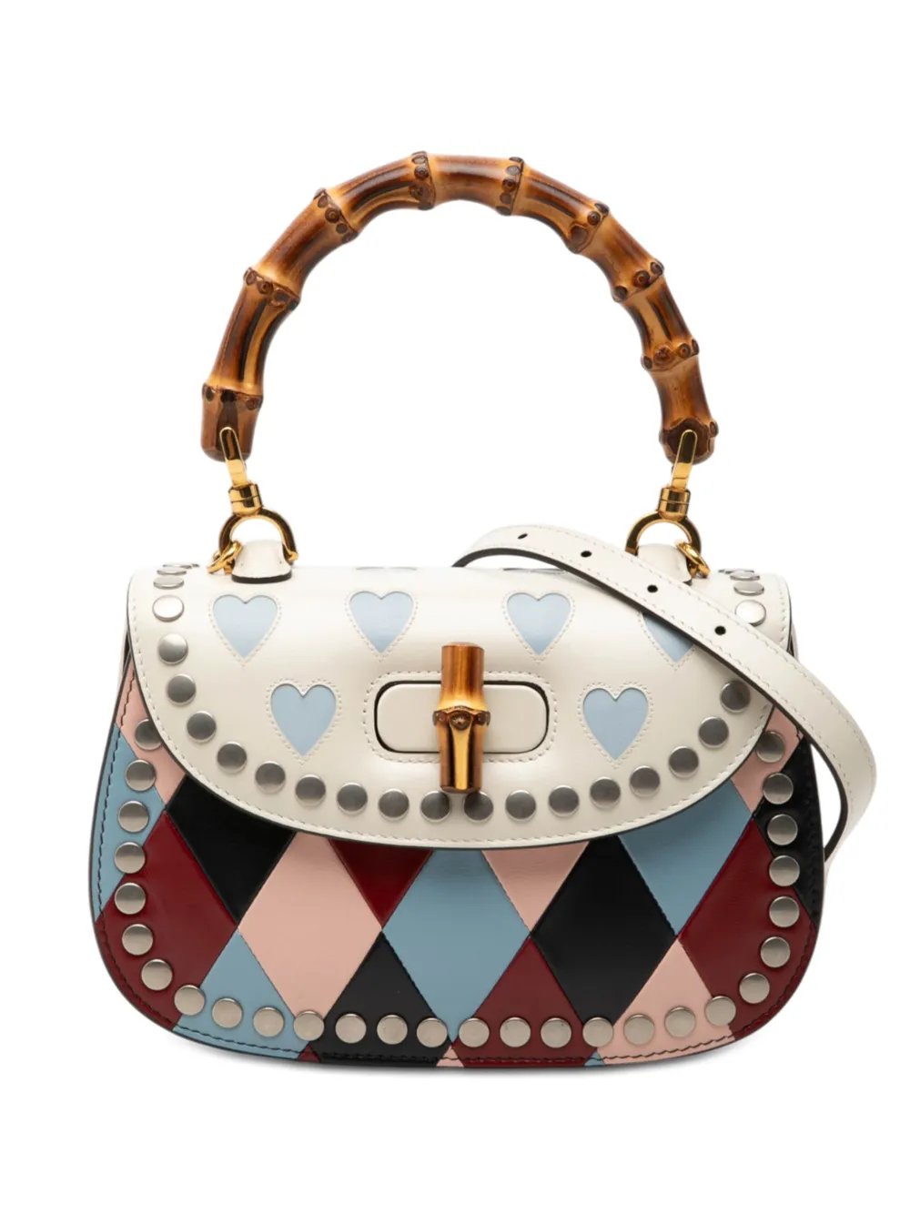 2016-2026 Small Calfskin Lovelight Bamboo Top Handle Bag satchel