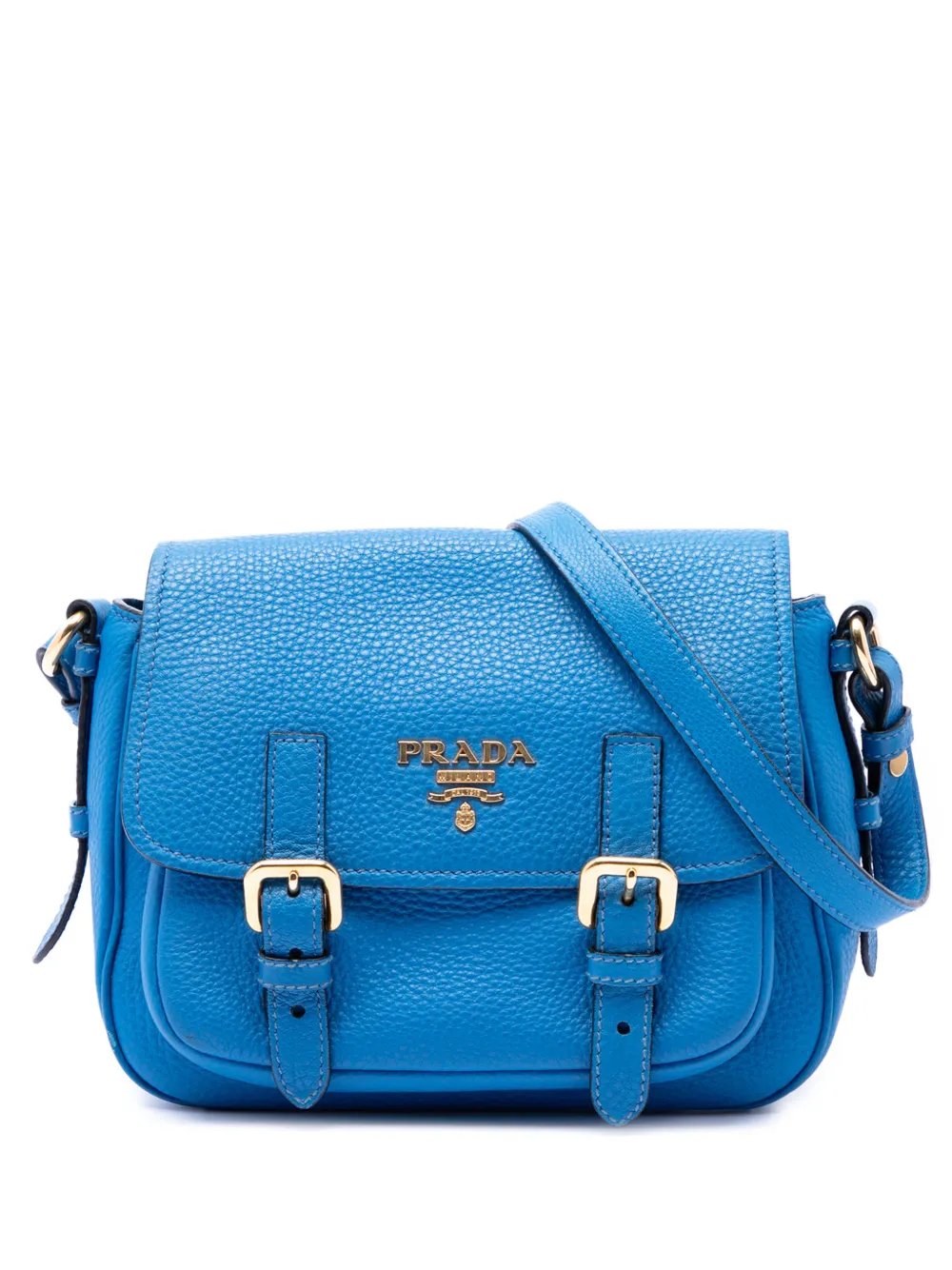 2013-2026 Vitello Daino Double Buckle Messenger Bag crossbody bag