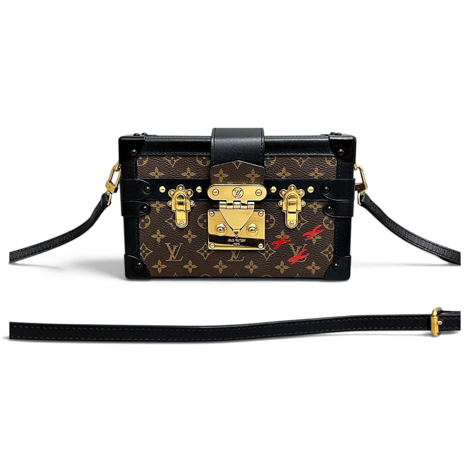 Petite Malle leather handbag