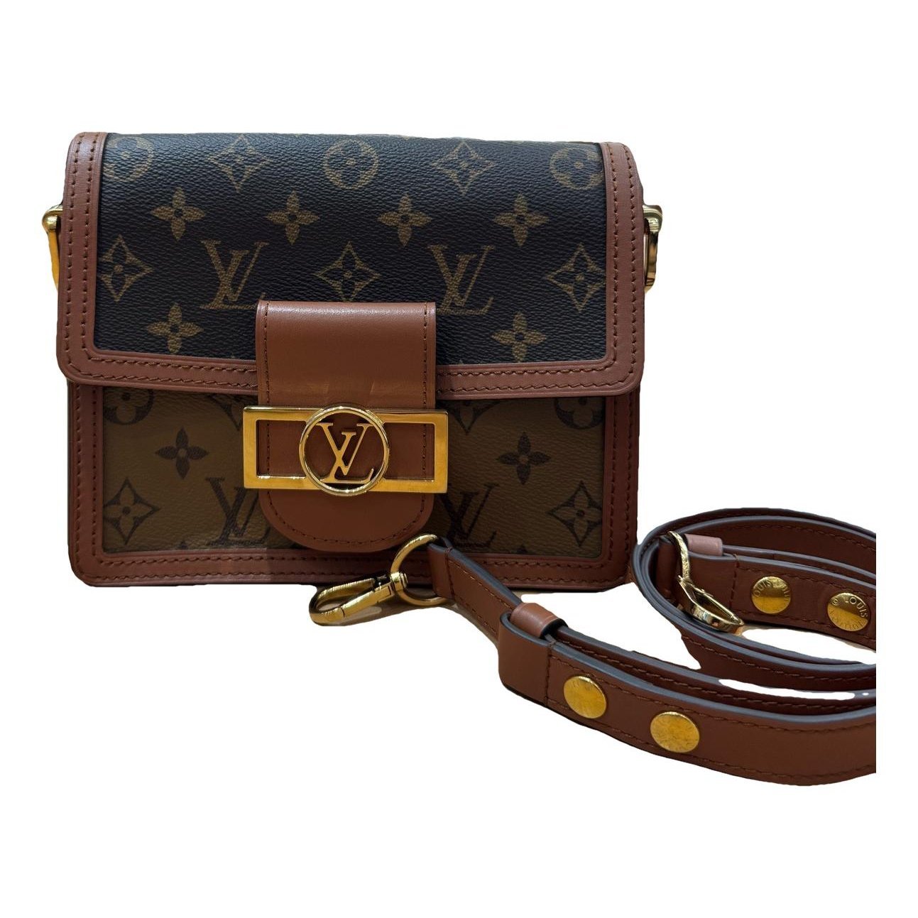 Dauphine leather handbag