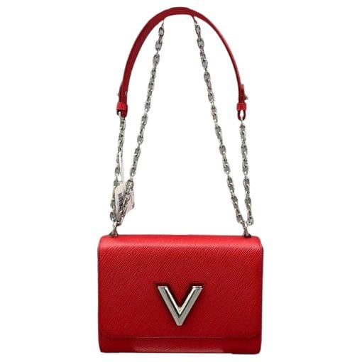 Twist leather crossbody bag