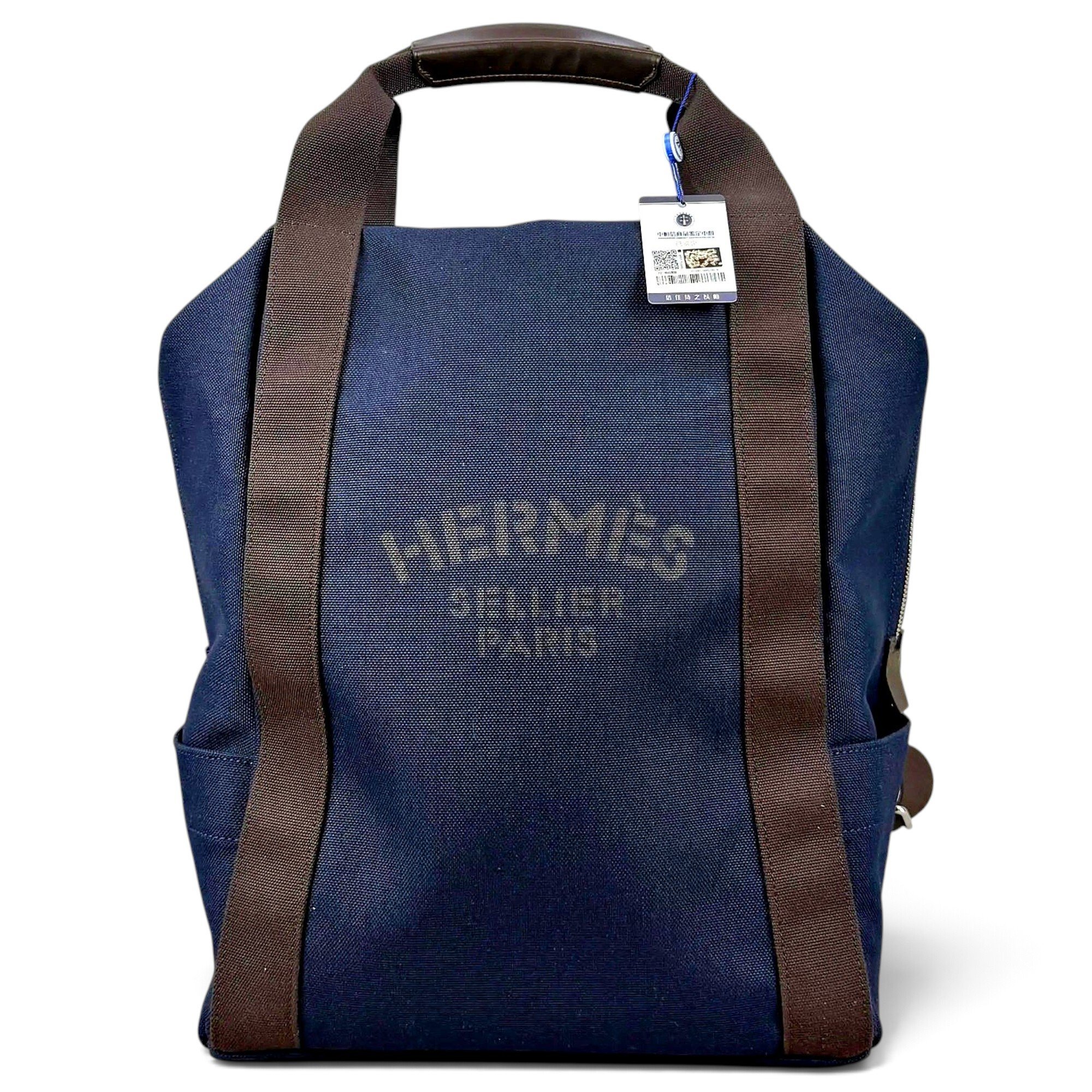 Hermes Navy Handbag