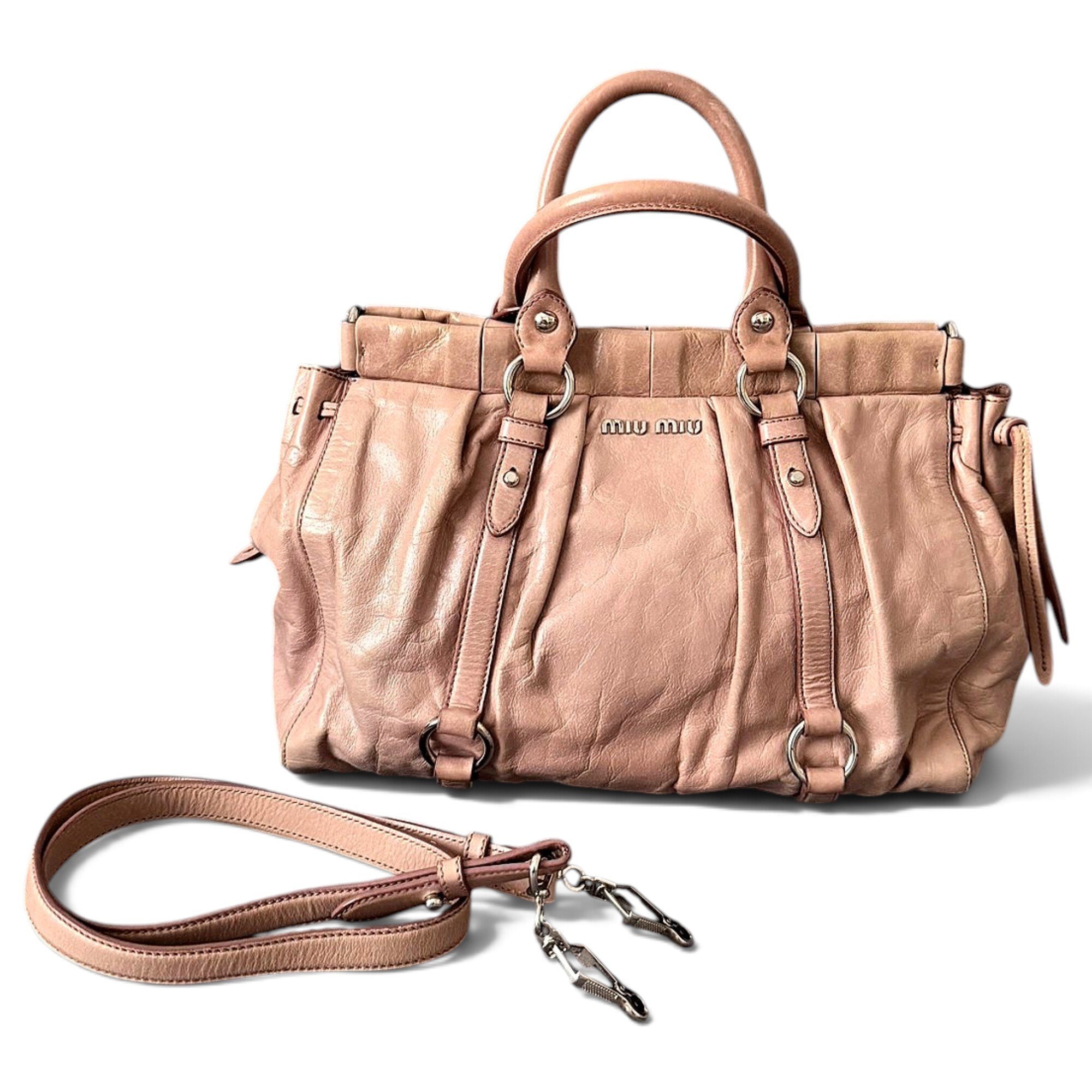 Vitello leather handbag