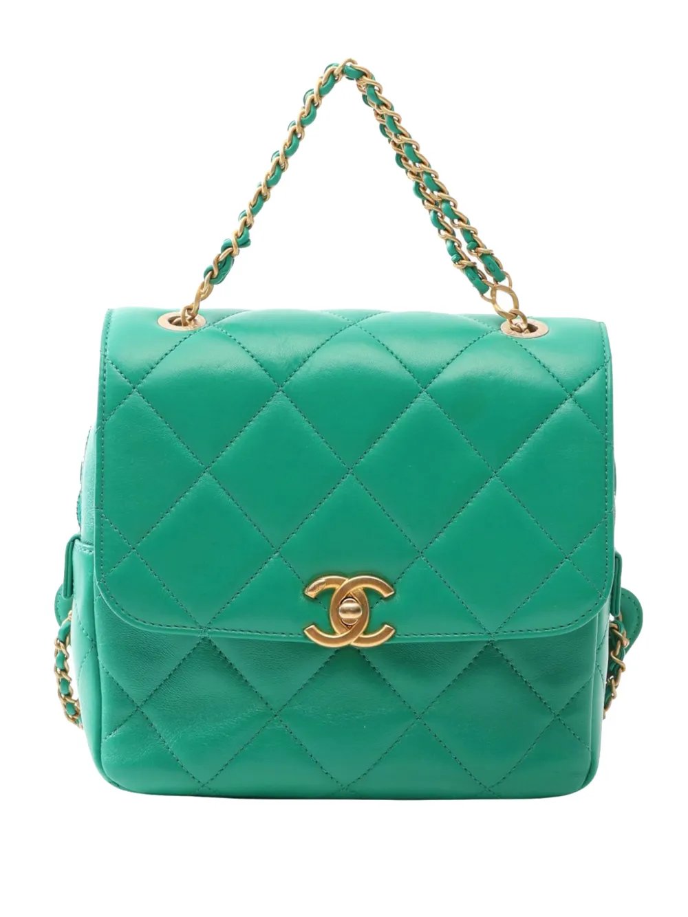2021-2026 Quilted Lambskin Chain Melody backpack