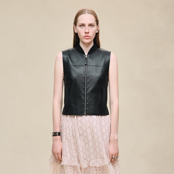 Noir Fitted Vest