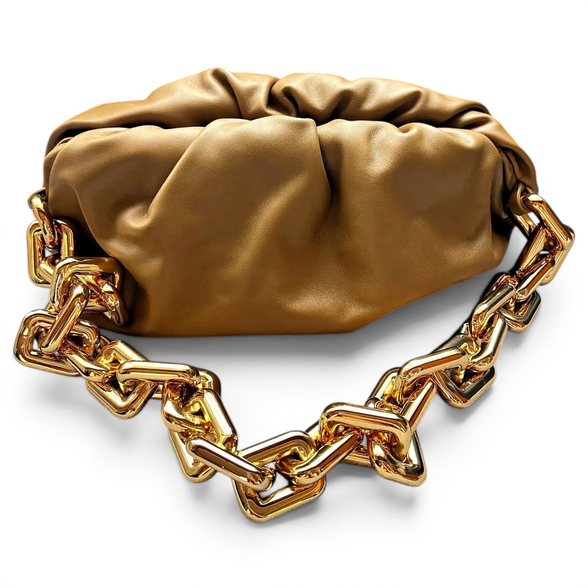 Chain Pouch leather handbag