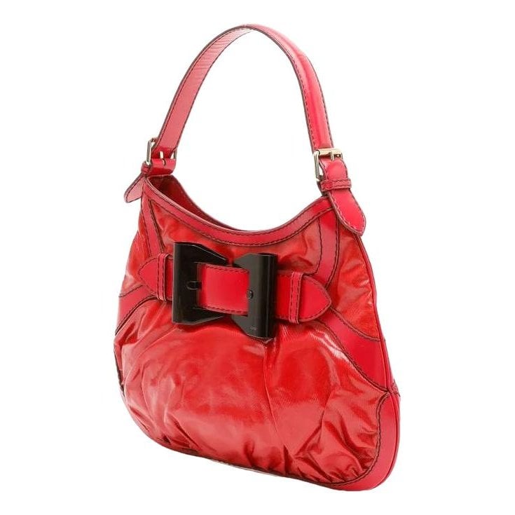 Hobo patent leather handbag