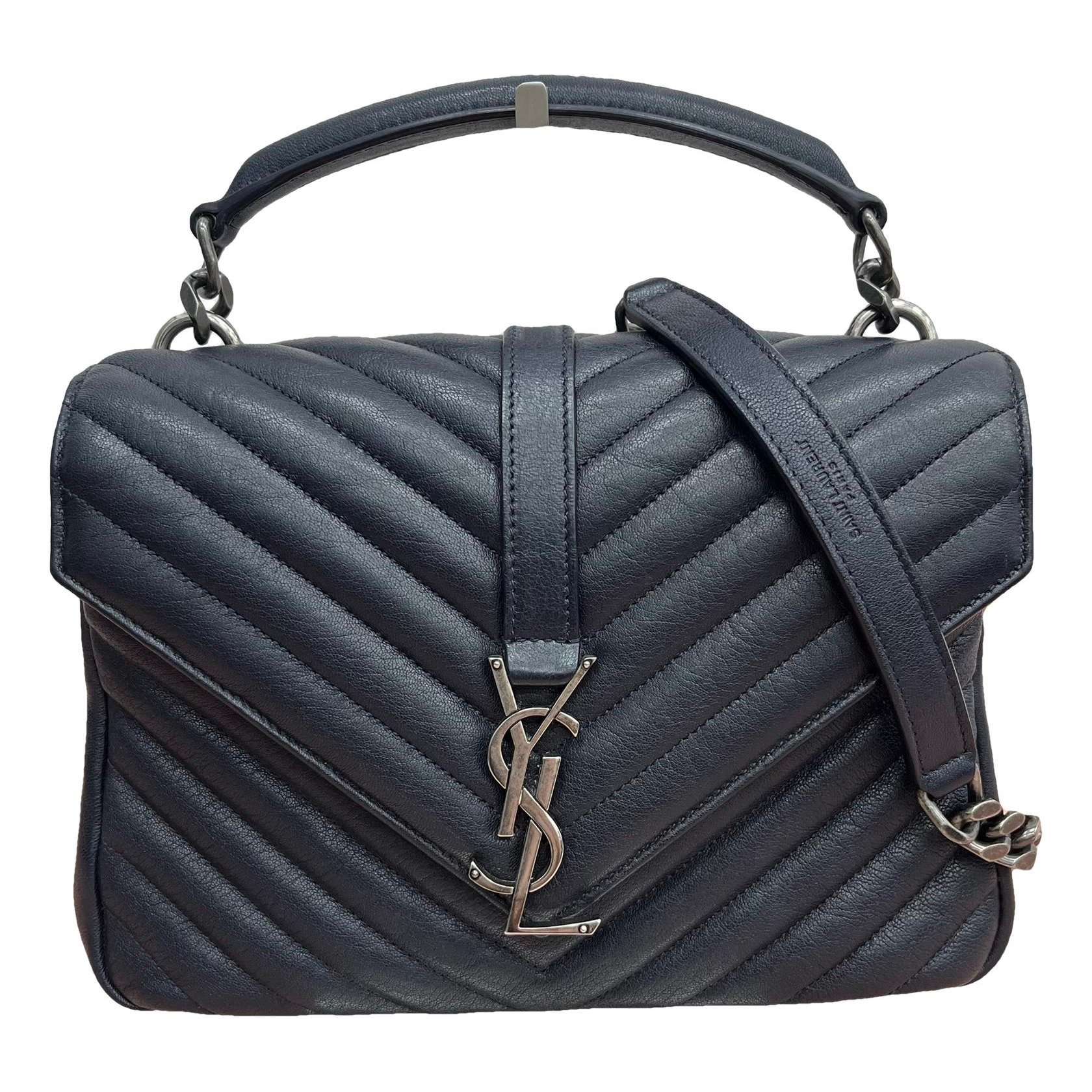 Collége monogramme leather handbag