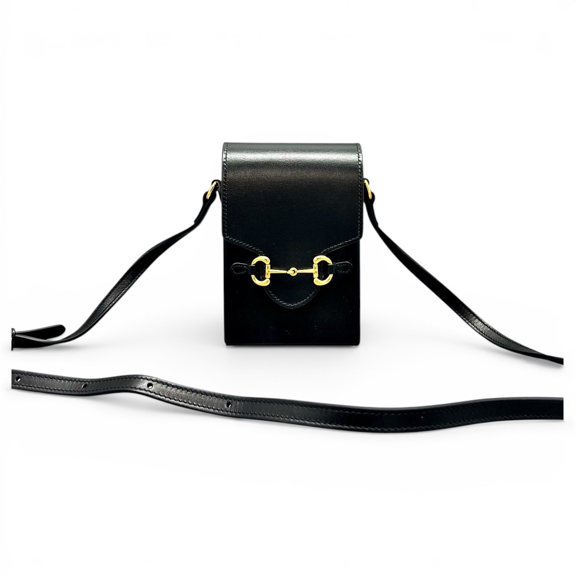 Horsebit 1955 Vertical leather crossbody bag
