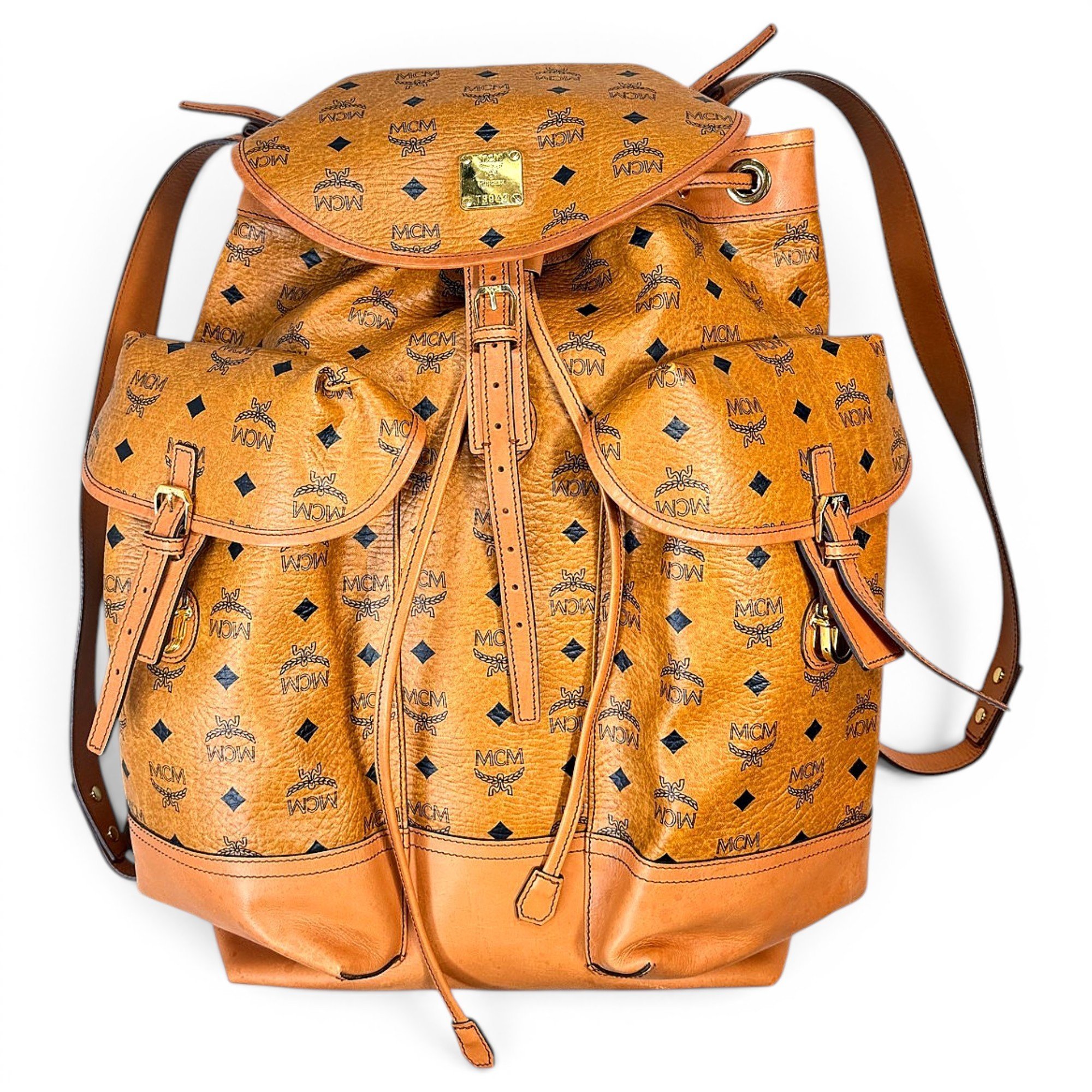 MCM Stark leather backpack