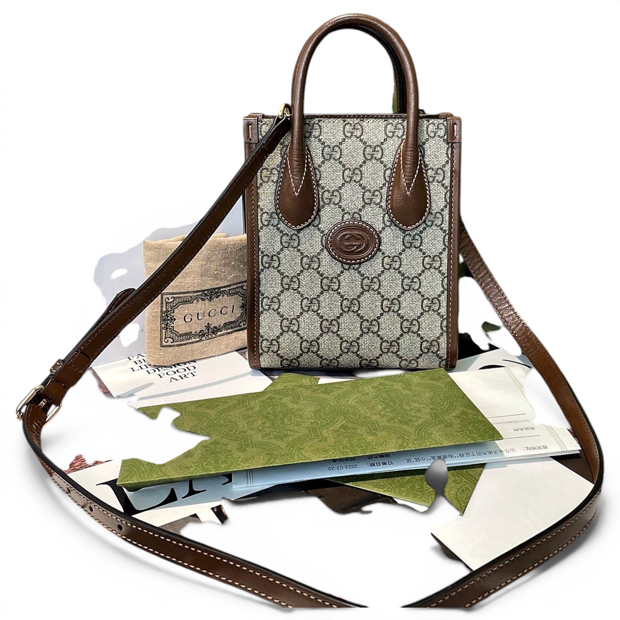 Leather handbag