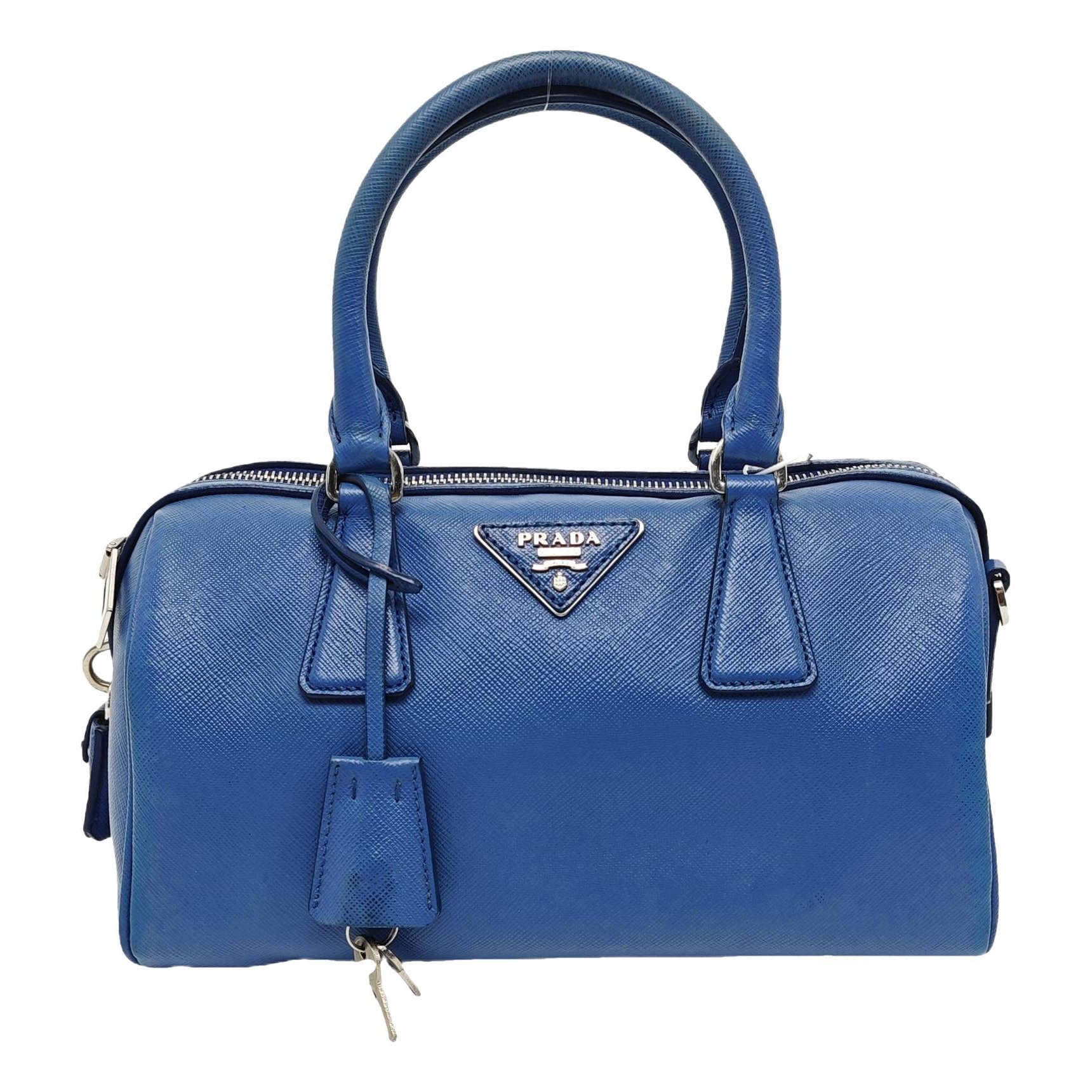 Bowling leather handbag