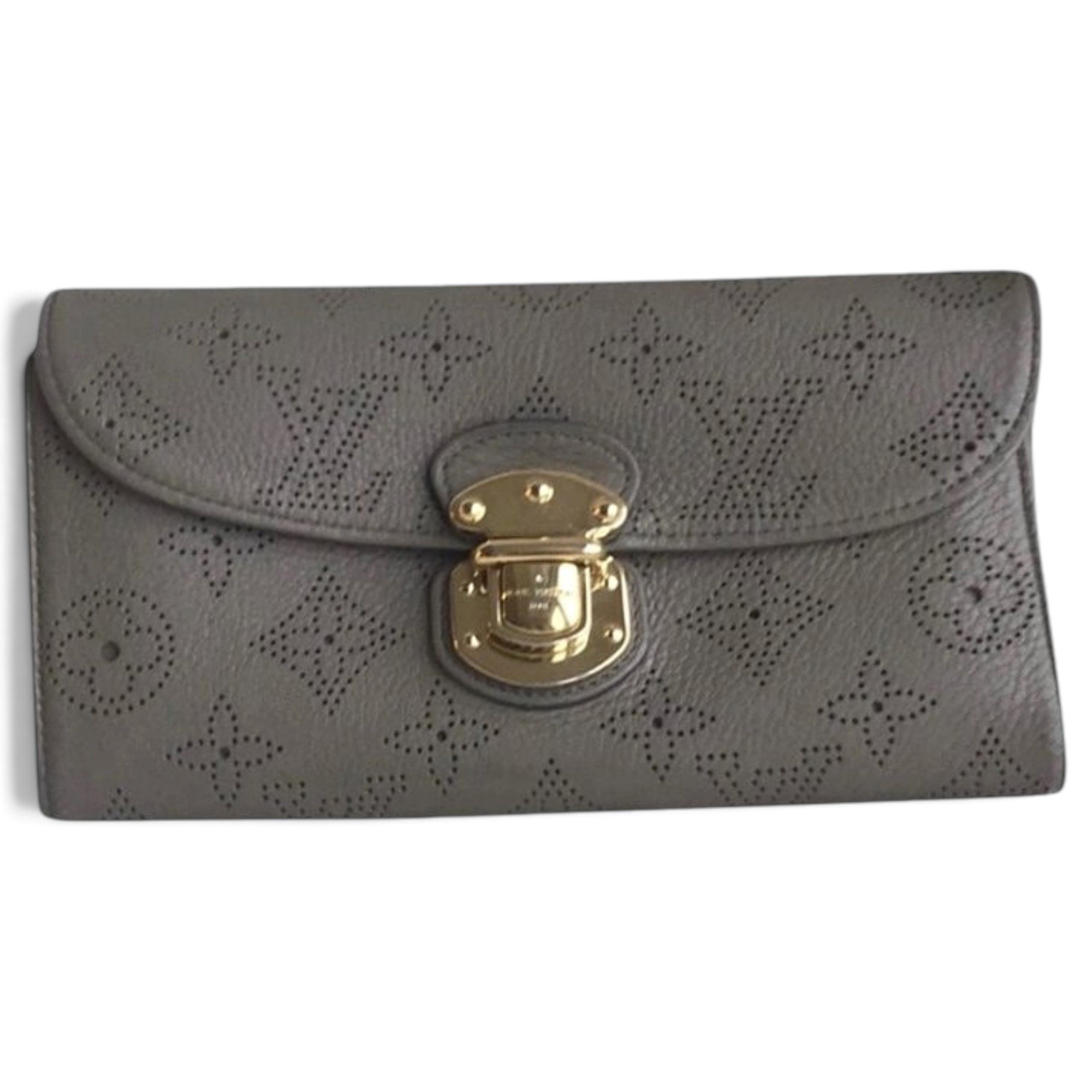 Leather clutch bag