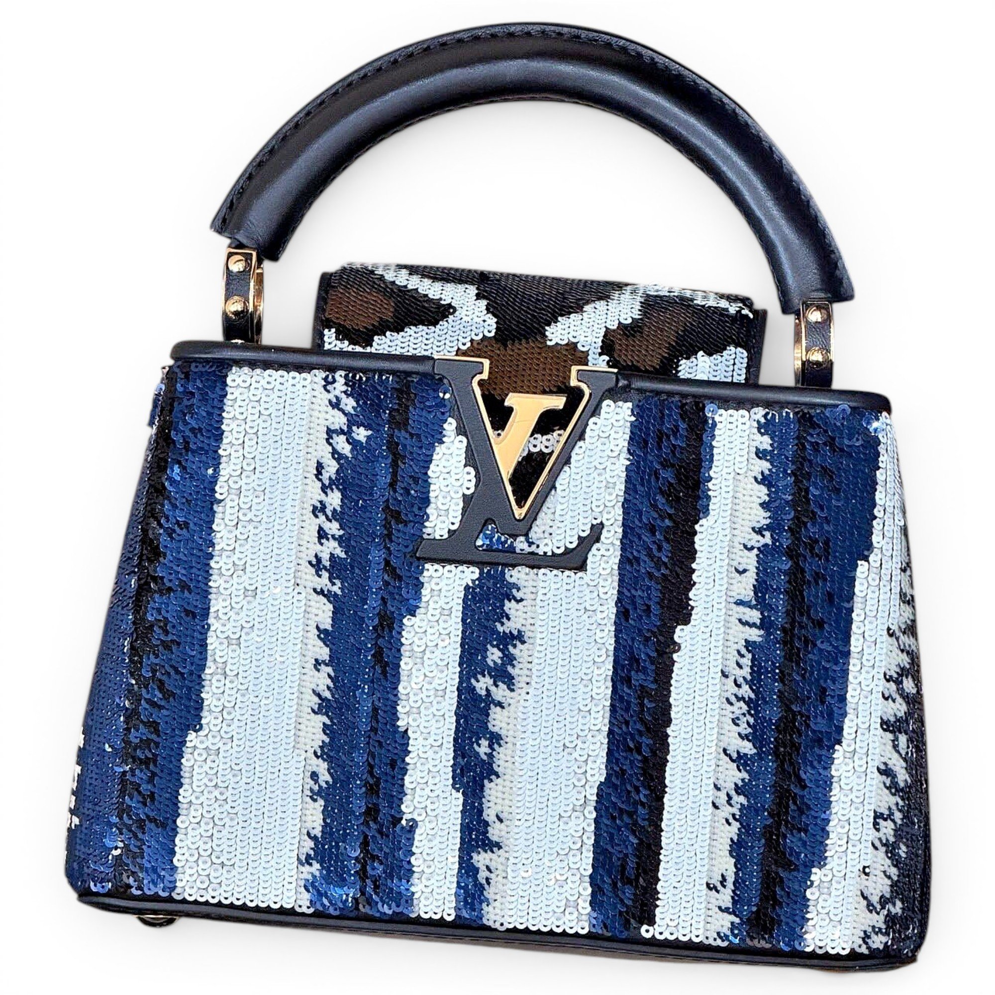 Capucines glitter handbag