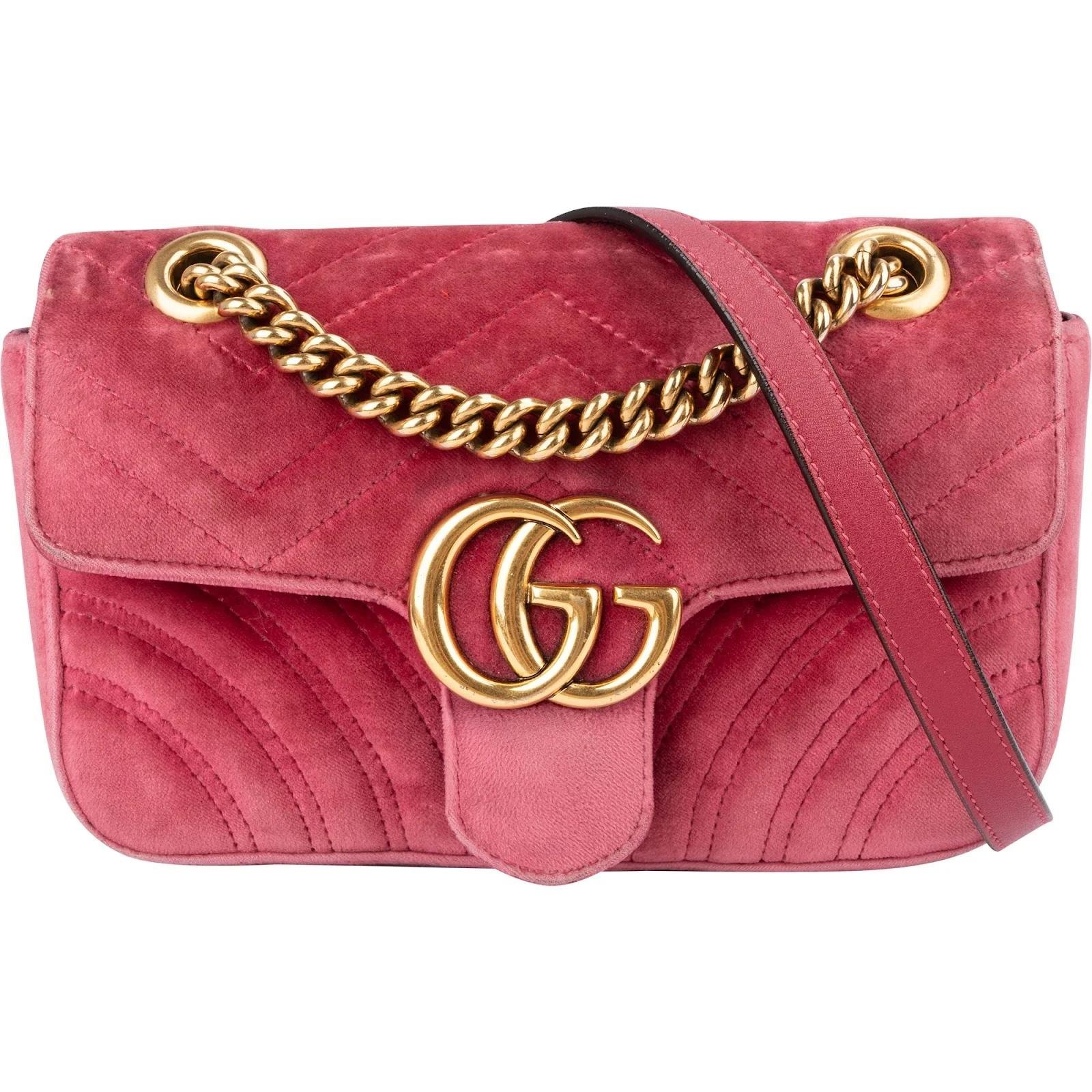 GG Marmont velvet crossbody bag