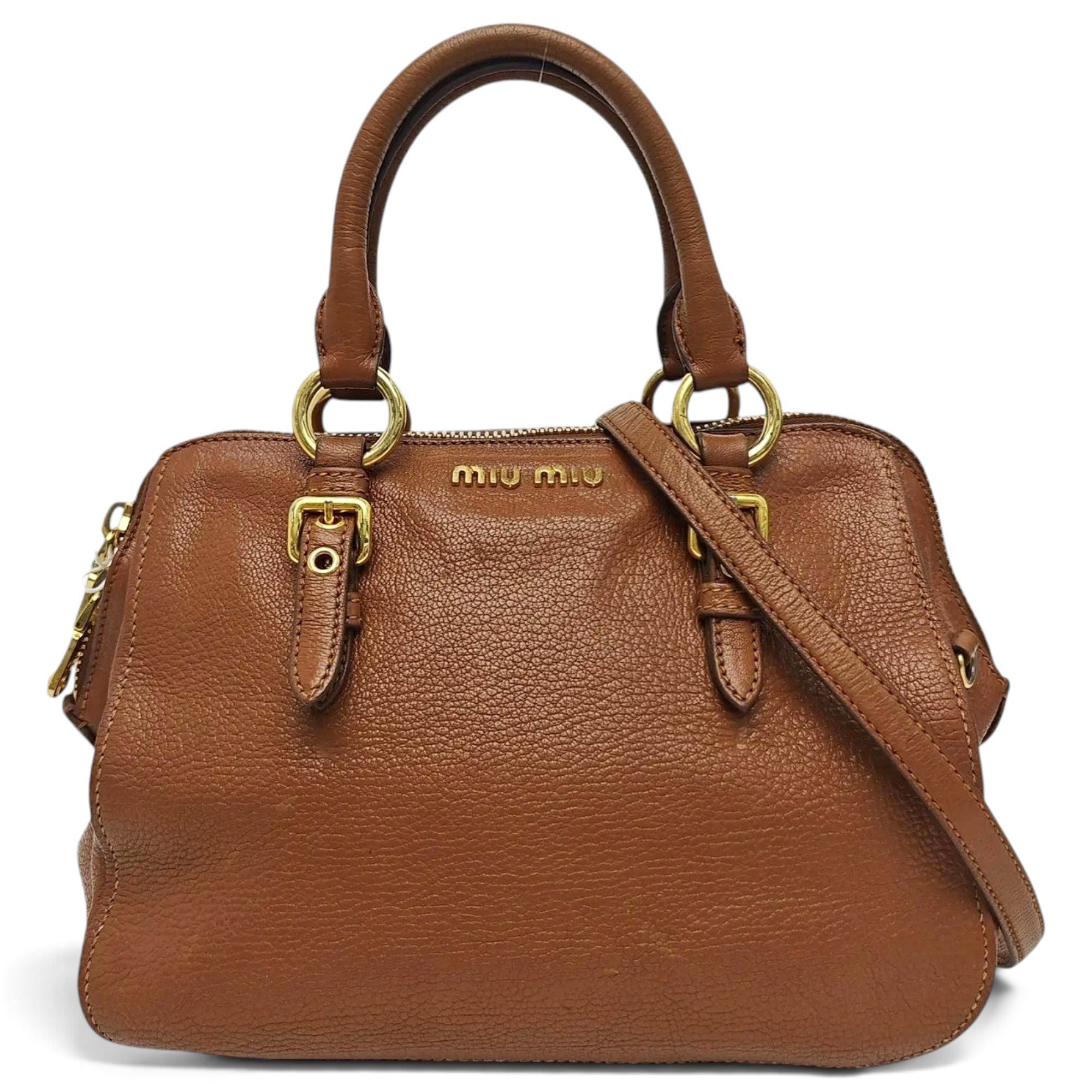 Madras leather handbag