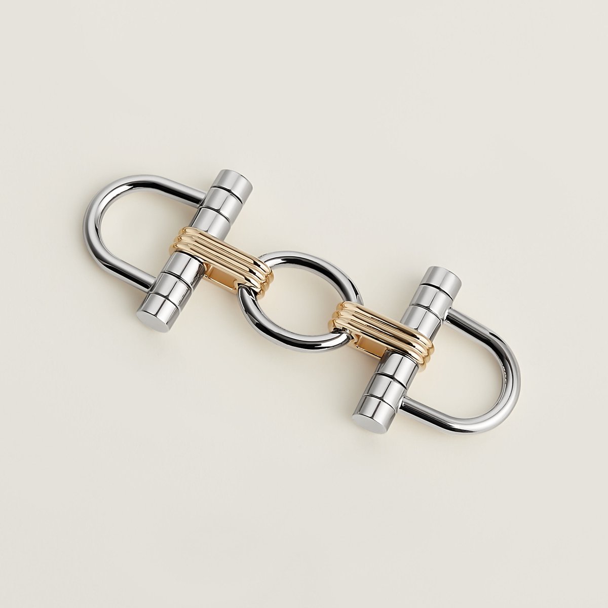 Hermès スカーフリング 《ジュー・ド・デス》 パラディウム/パーマ