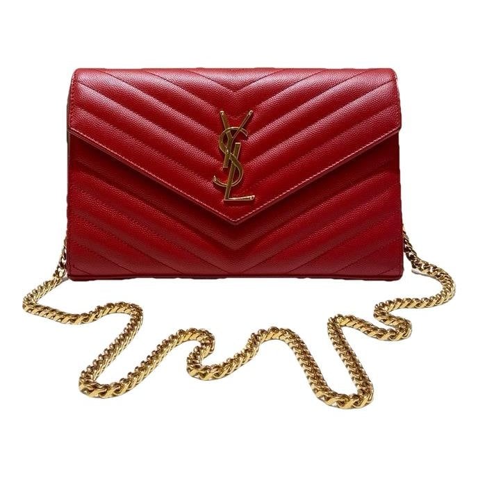 Portefeuille enveloppe leather handbag
