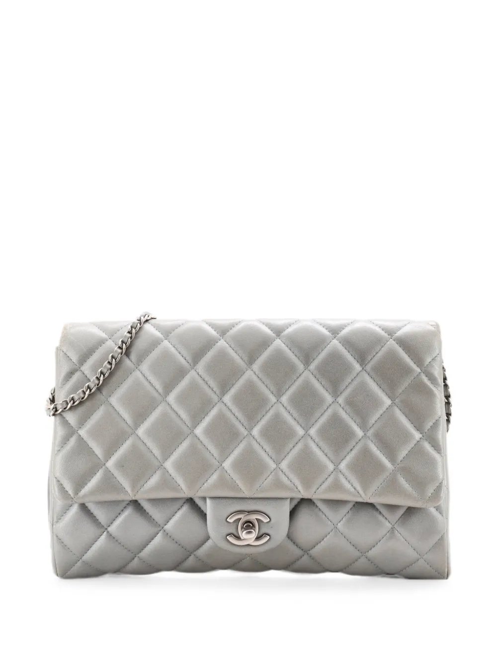 with Chain Quilted Lambskin clutch bag