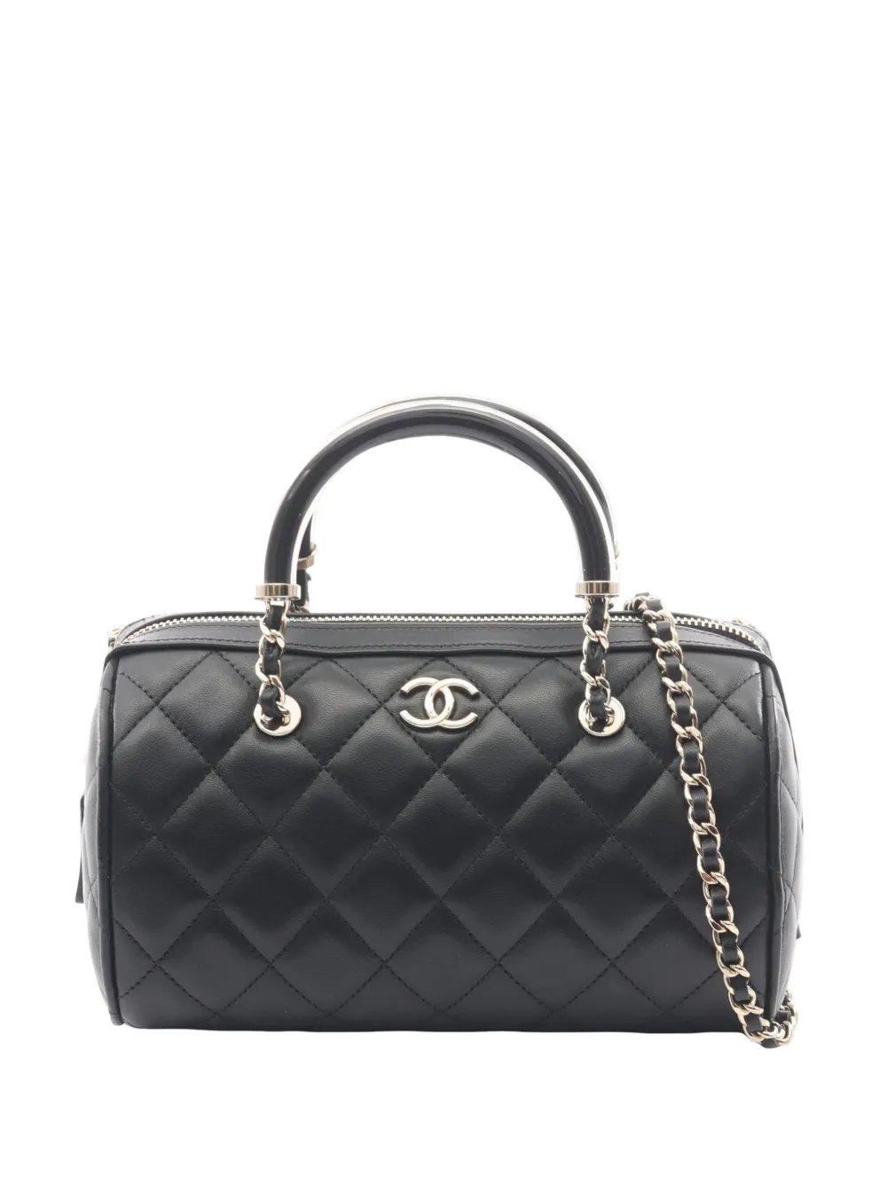 2021-2026 Mini CC Quilted Lambskin Bowling Bag satchel