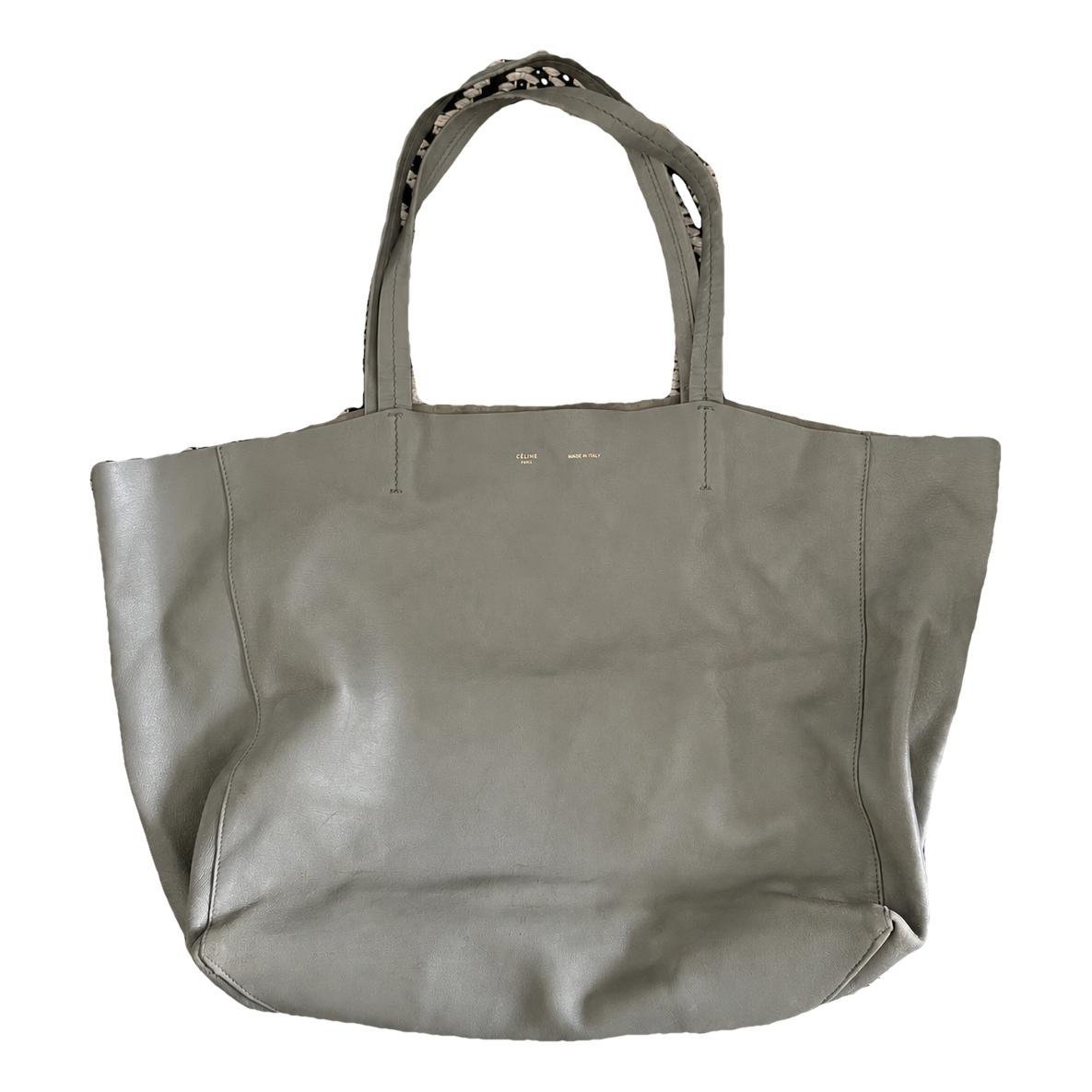 Cabas Horizotal leather tote