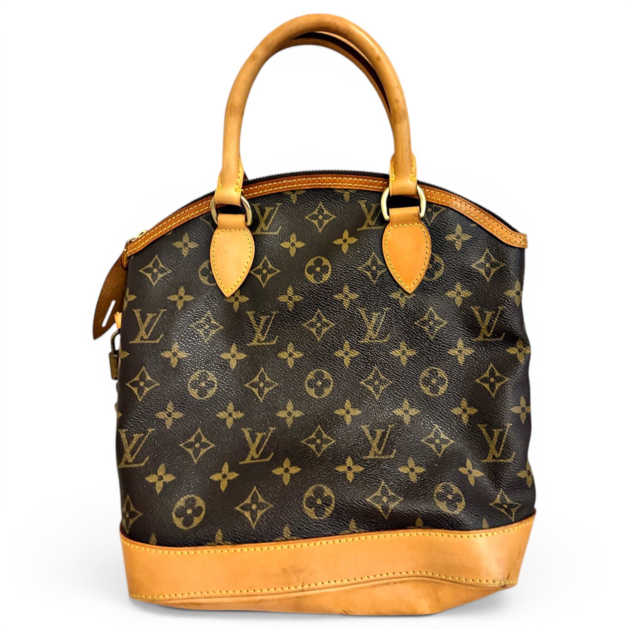 Ellipse leather handbag