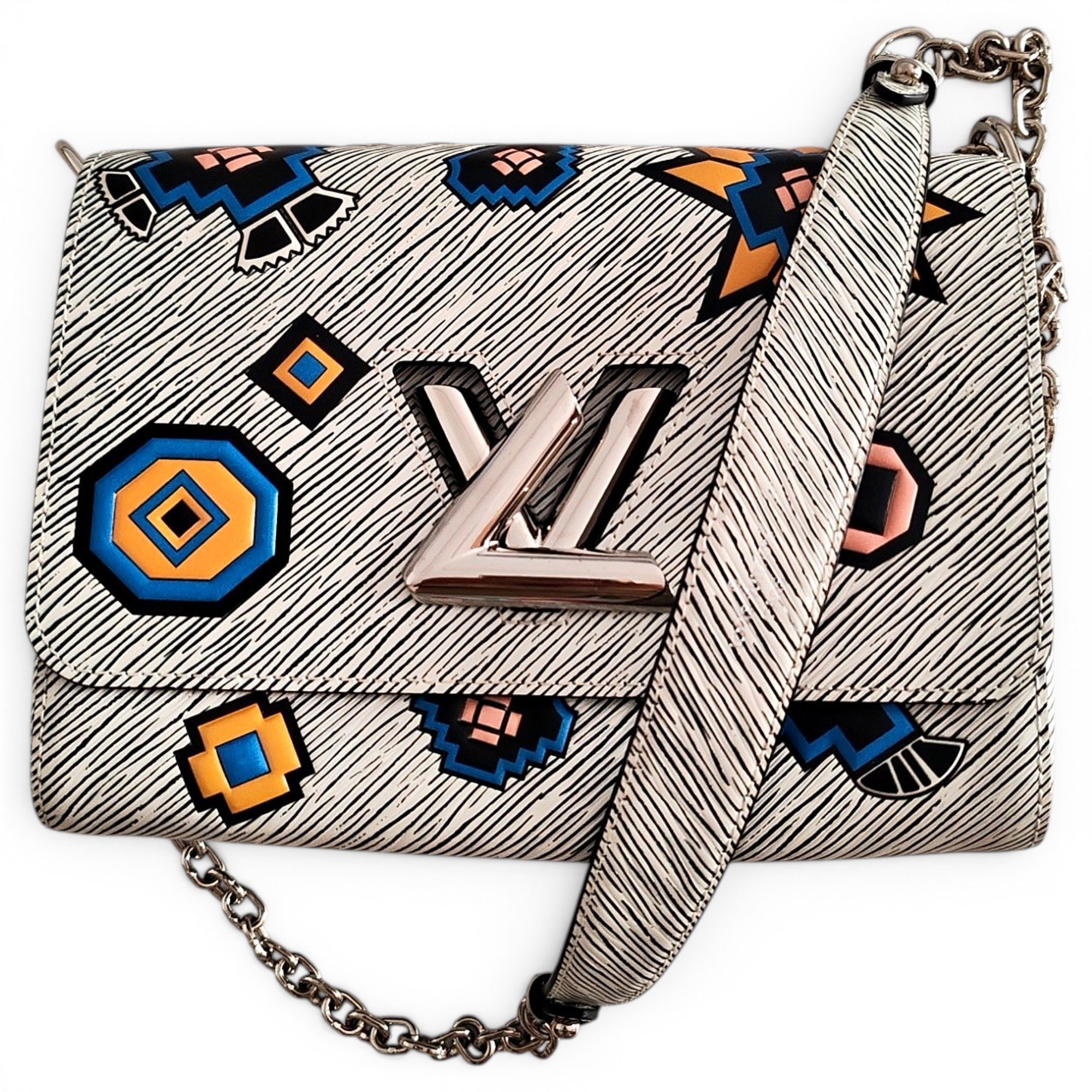 Twist leather handbag