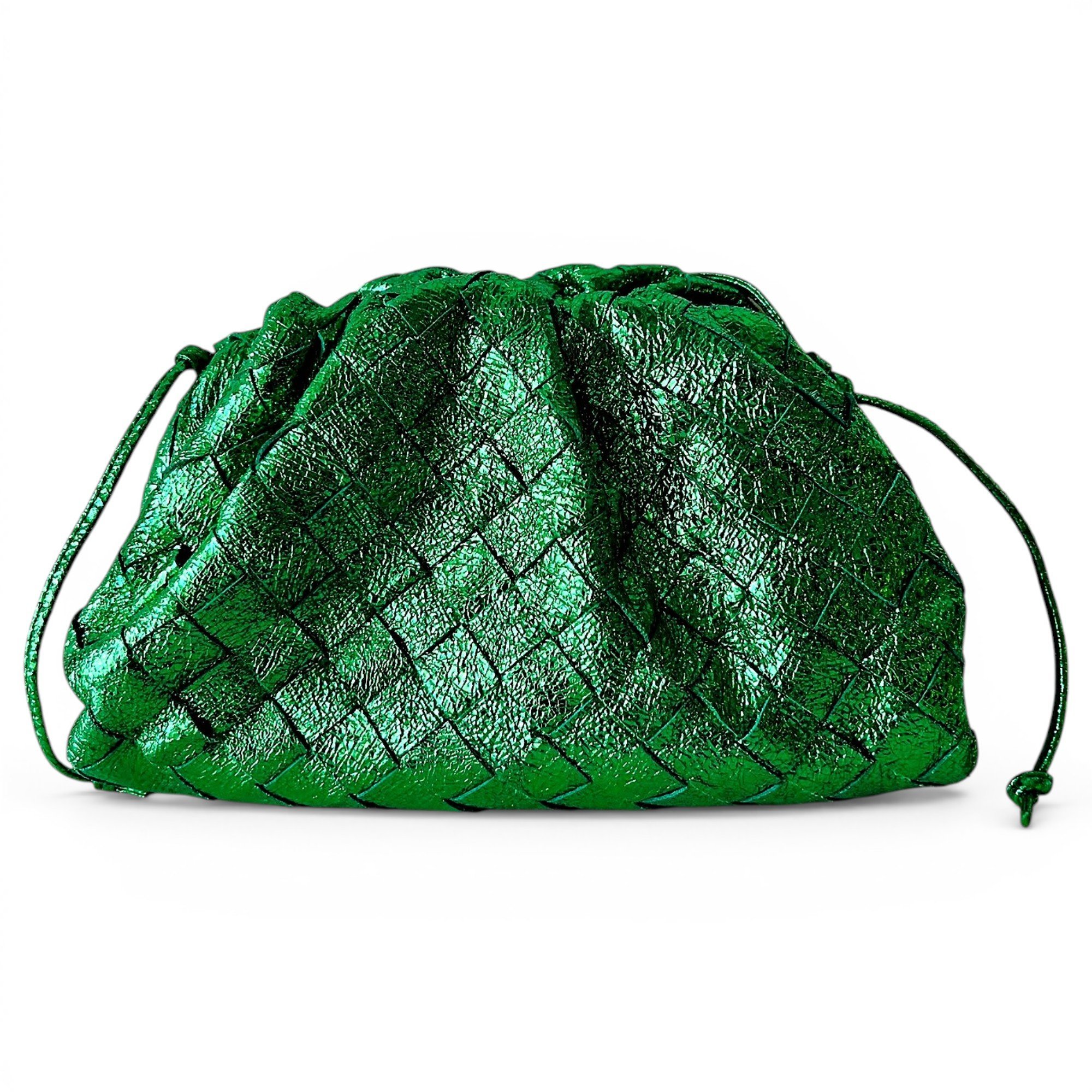 Pouch leather handbag