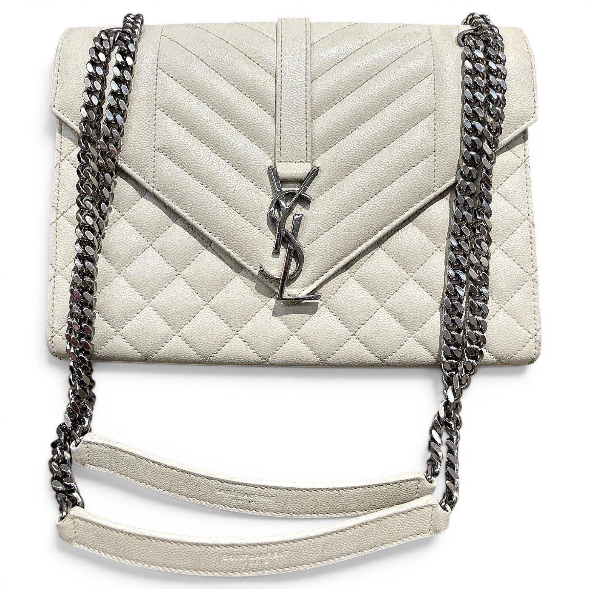 Envelope leather handbag