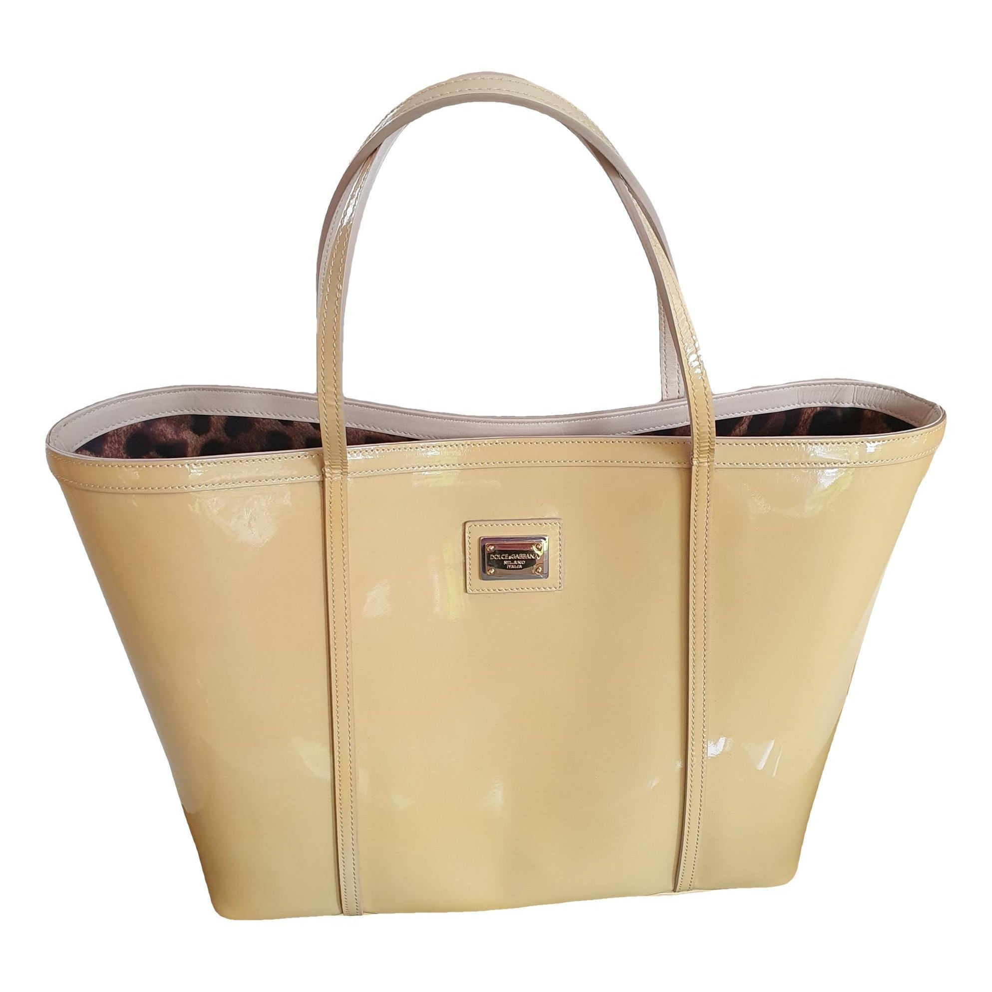 Patent leather tote