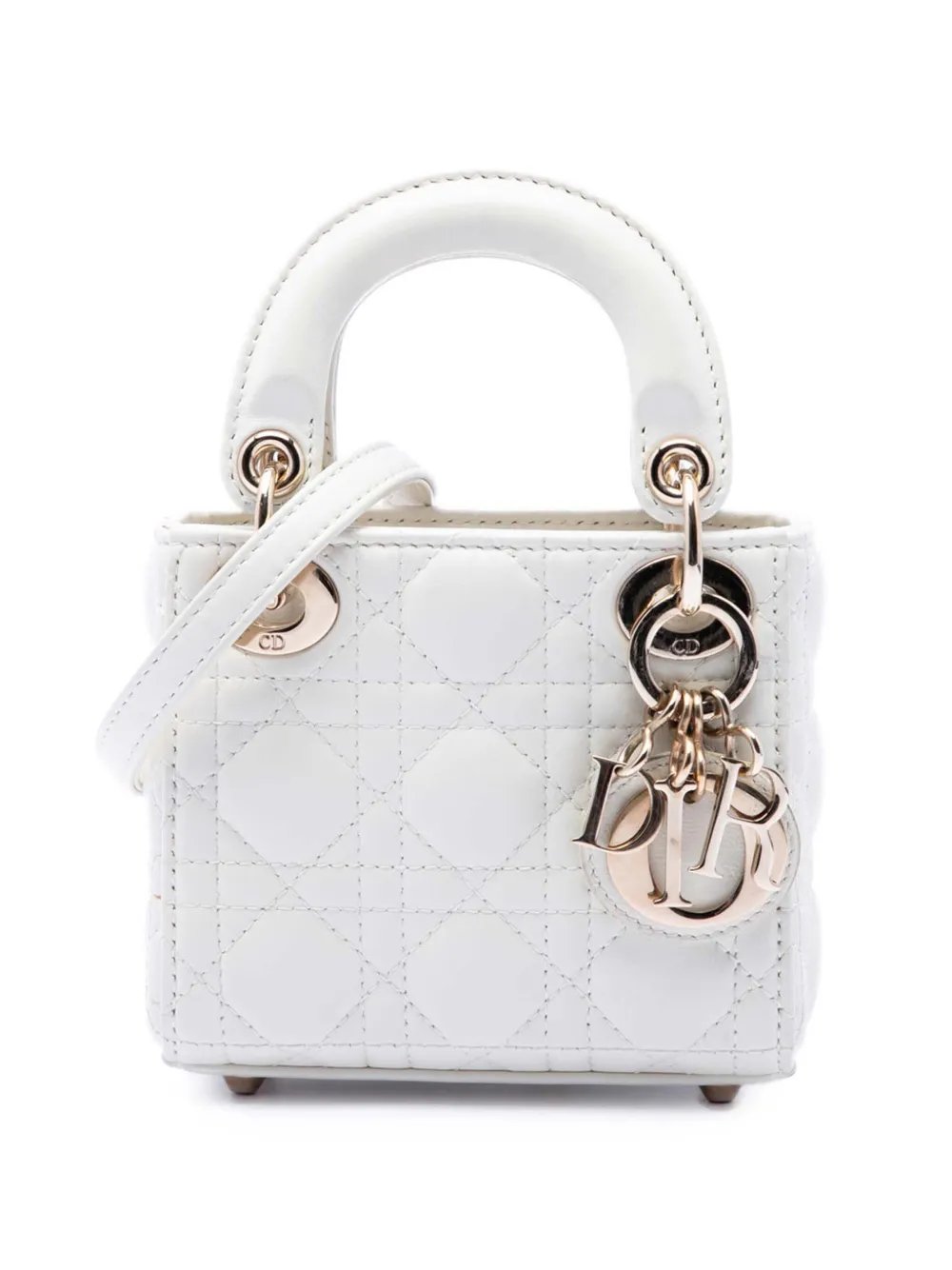 2022 Micro Lambskin Cannage Lady Dior satchel