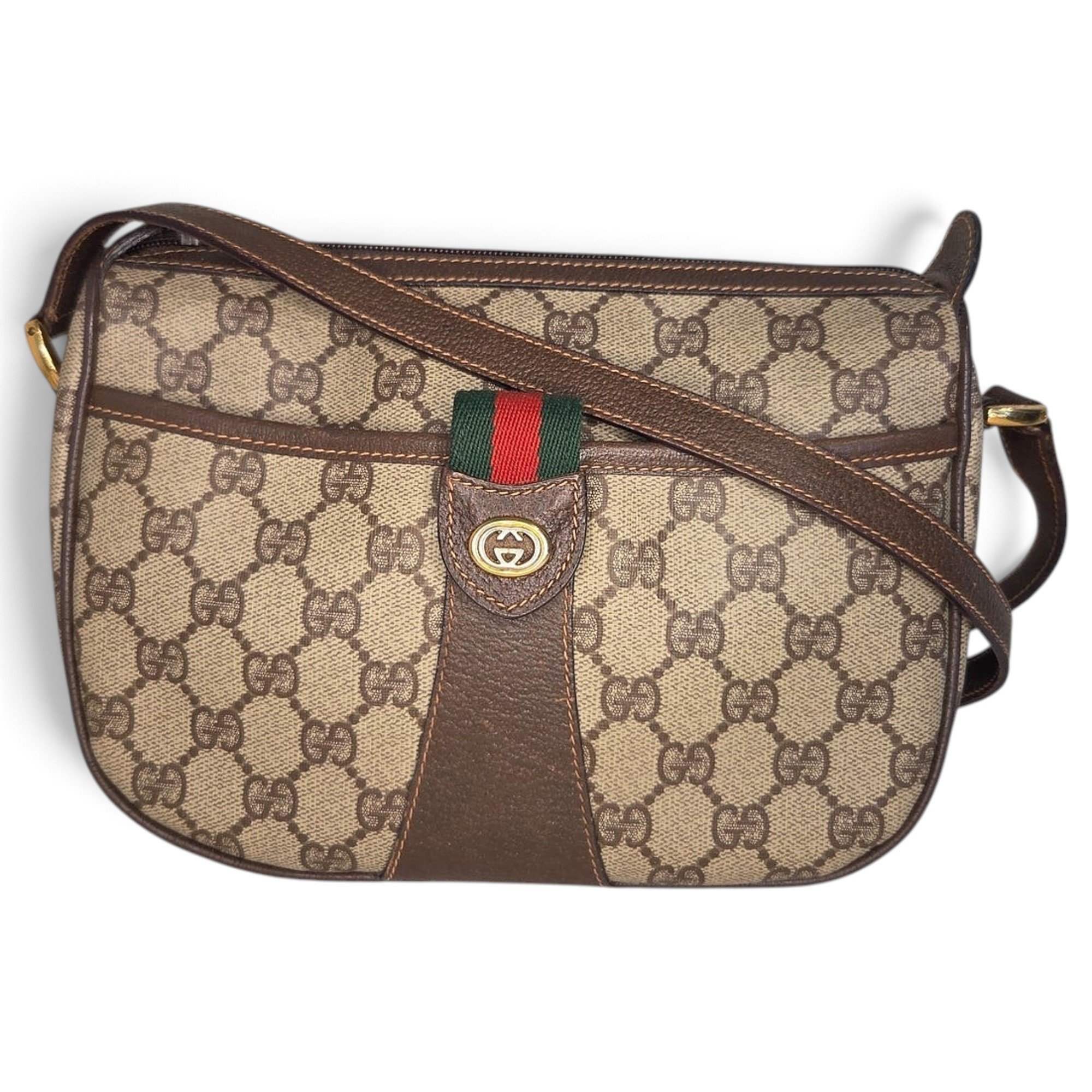 Ophidia leather crossbody bag