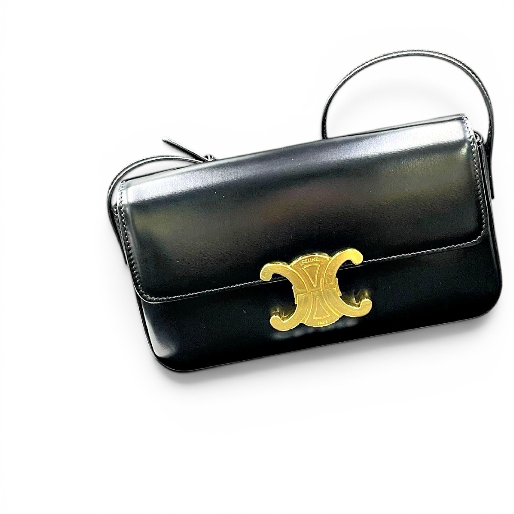 Triomphe Long leather handbag