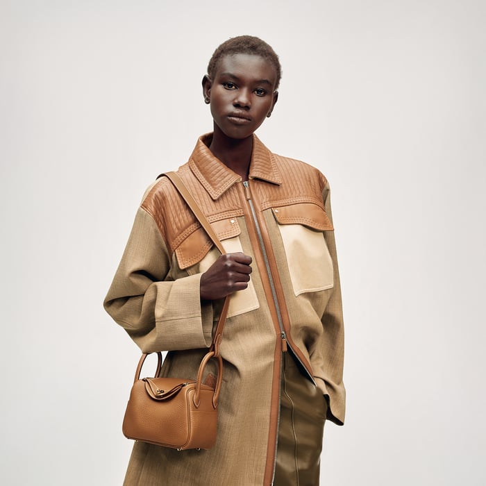 Gold Lindy II Mini Bag