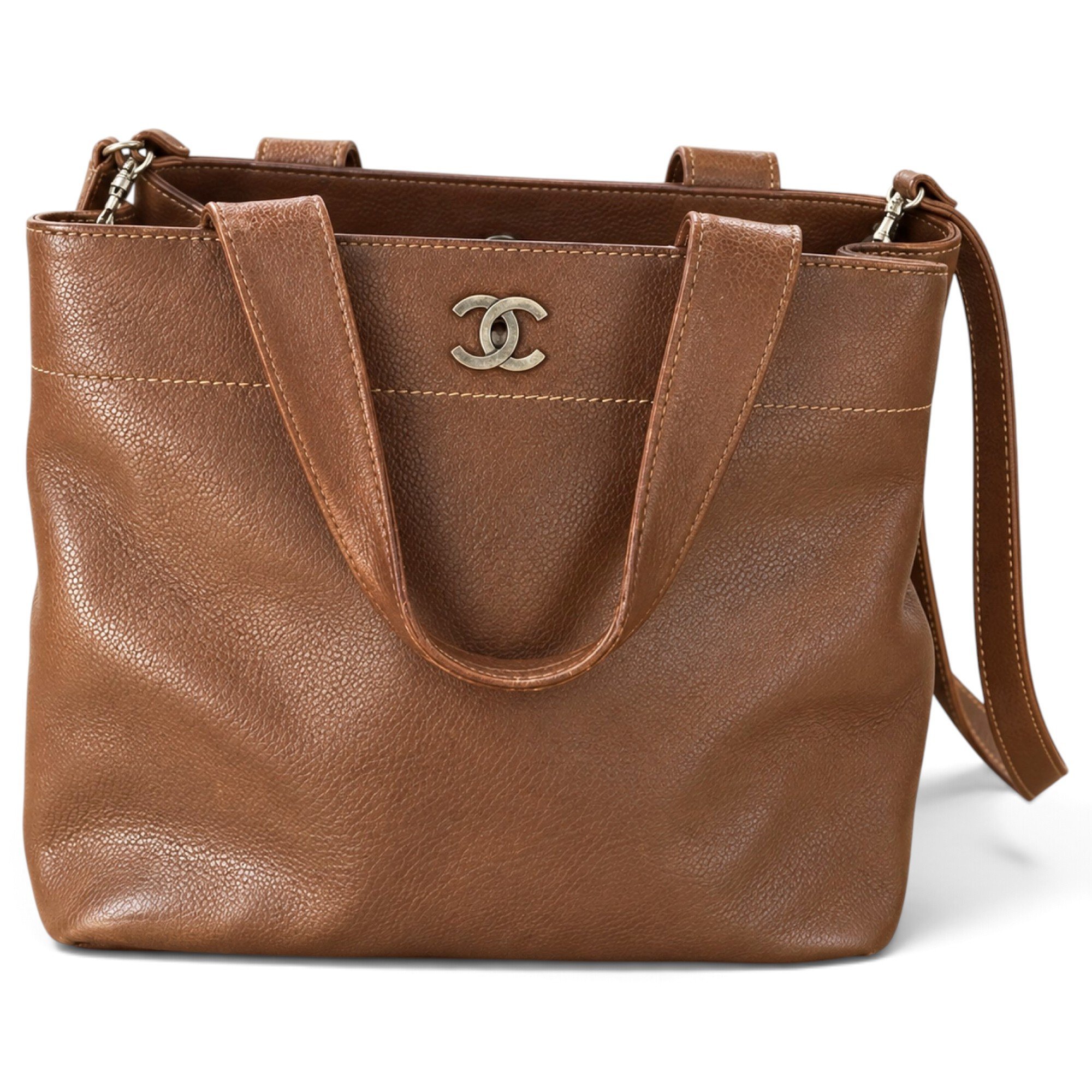 Executive leather tote